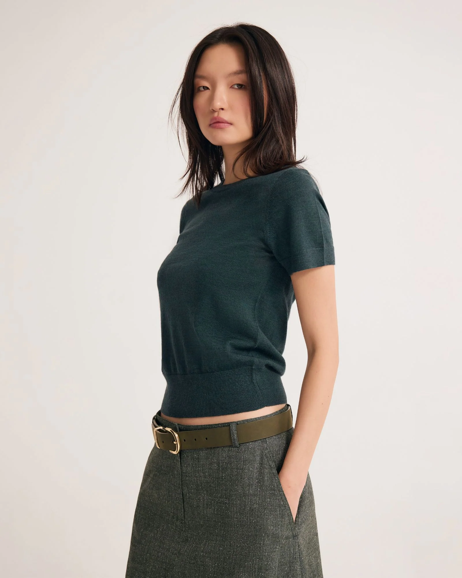 Grace Short Sleeve Merino Knit - Image 11