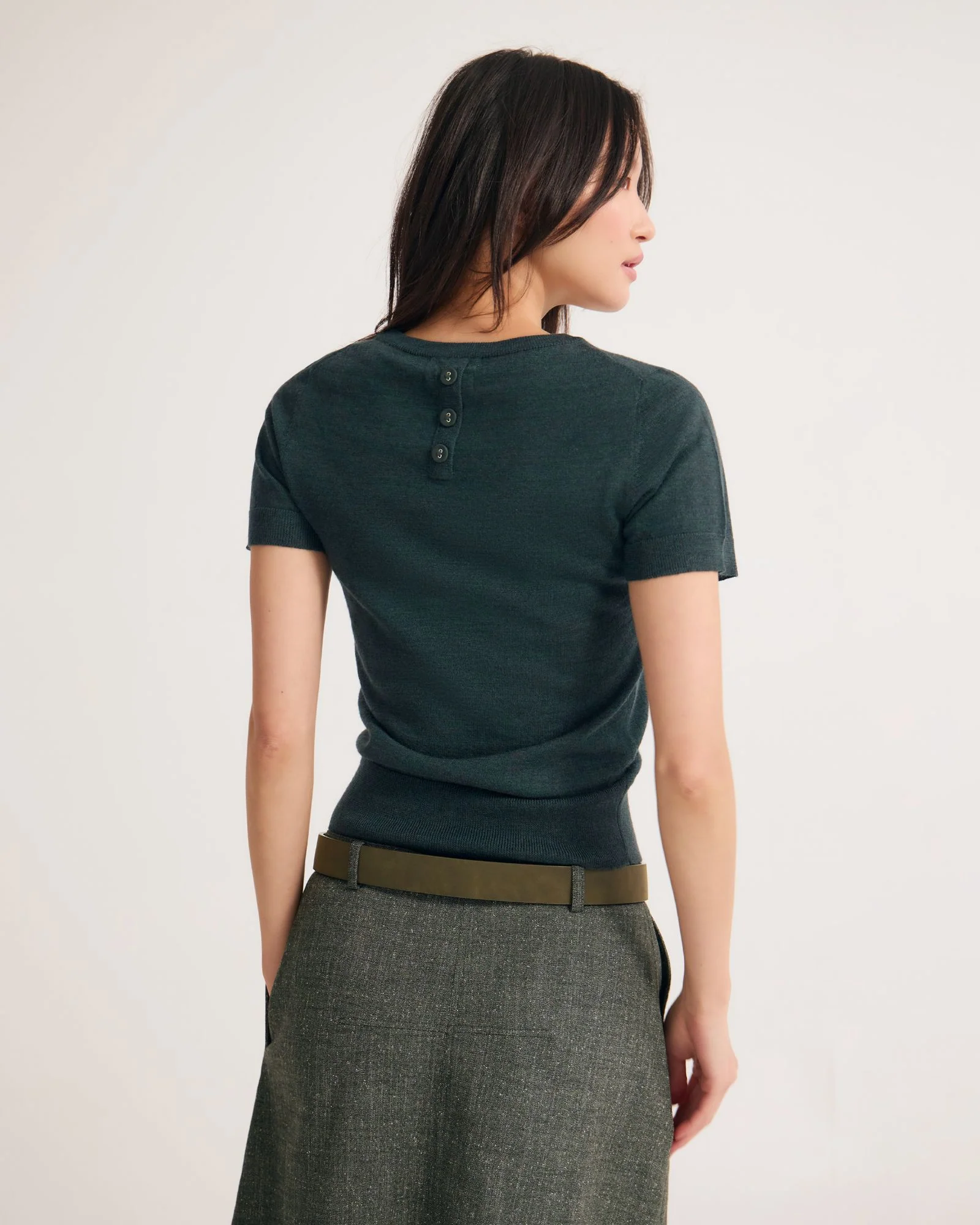 Grace Short Sleeve Merino Knit - Image 12