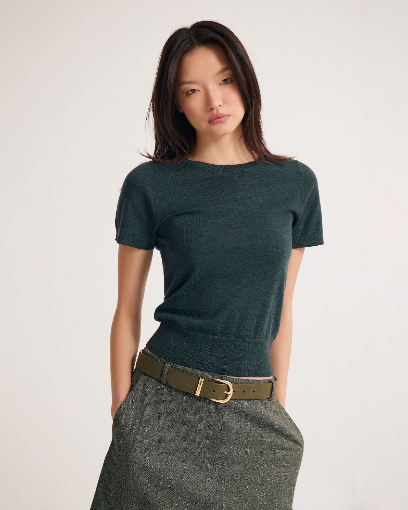 Grace Short Sleeve Merino Knit - Image 14