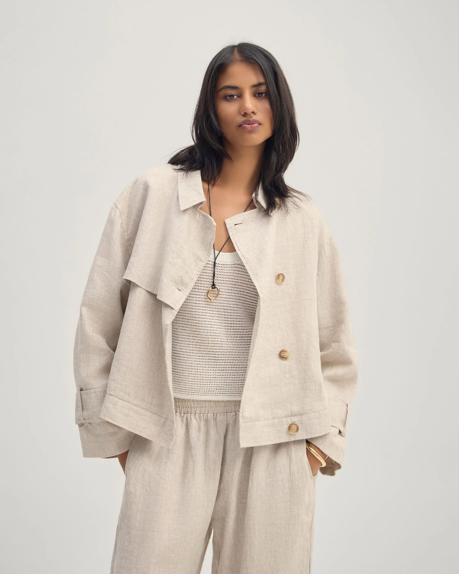 Griffin Linen Bomber - Image 4