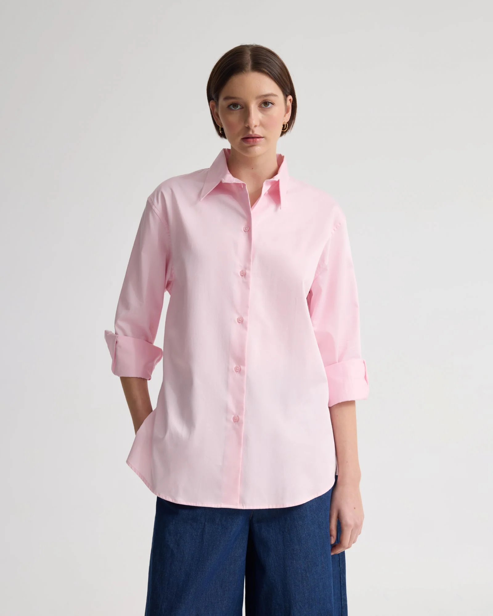 Hailey Oversize Cotton Shirt - Image 12