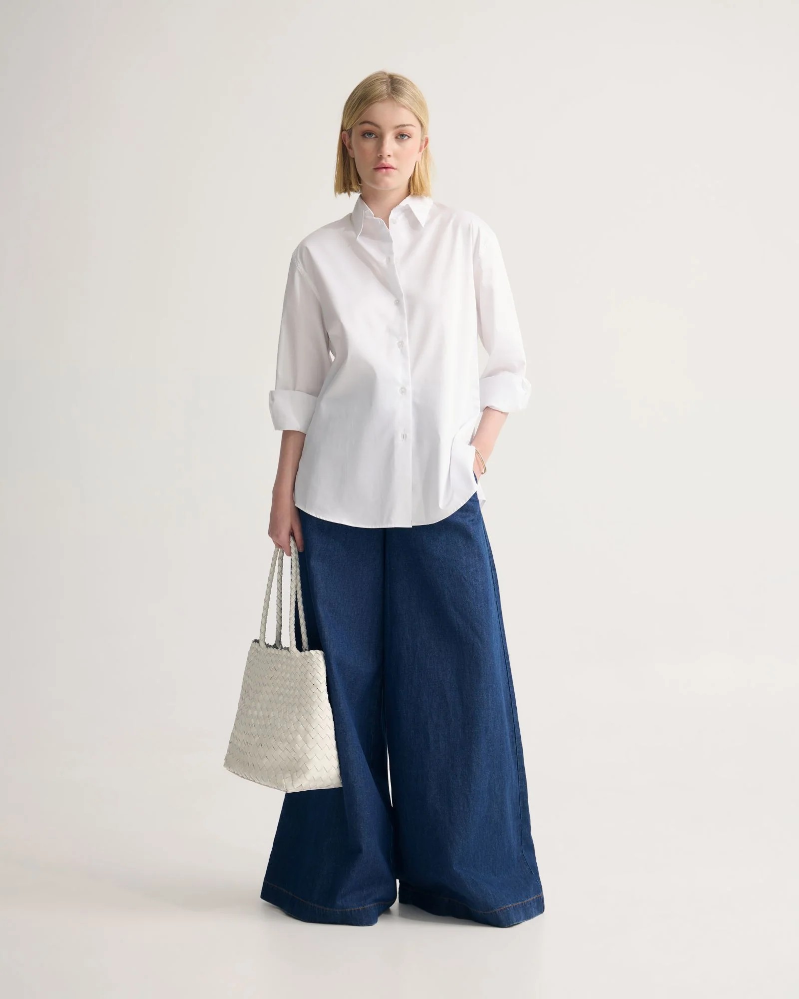 Hailey Oversize Cotton Shirt - Image 14