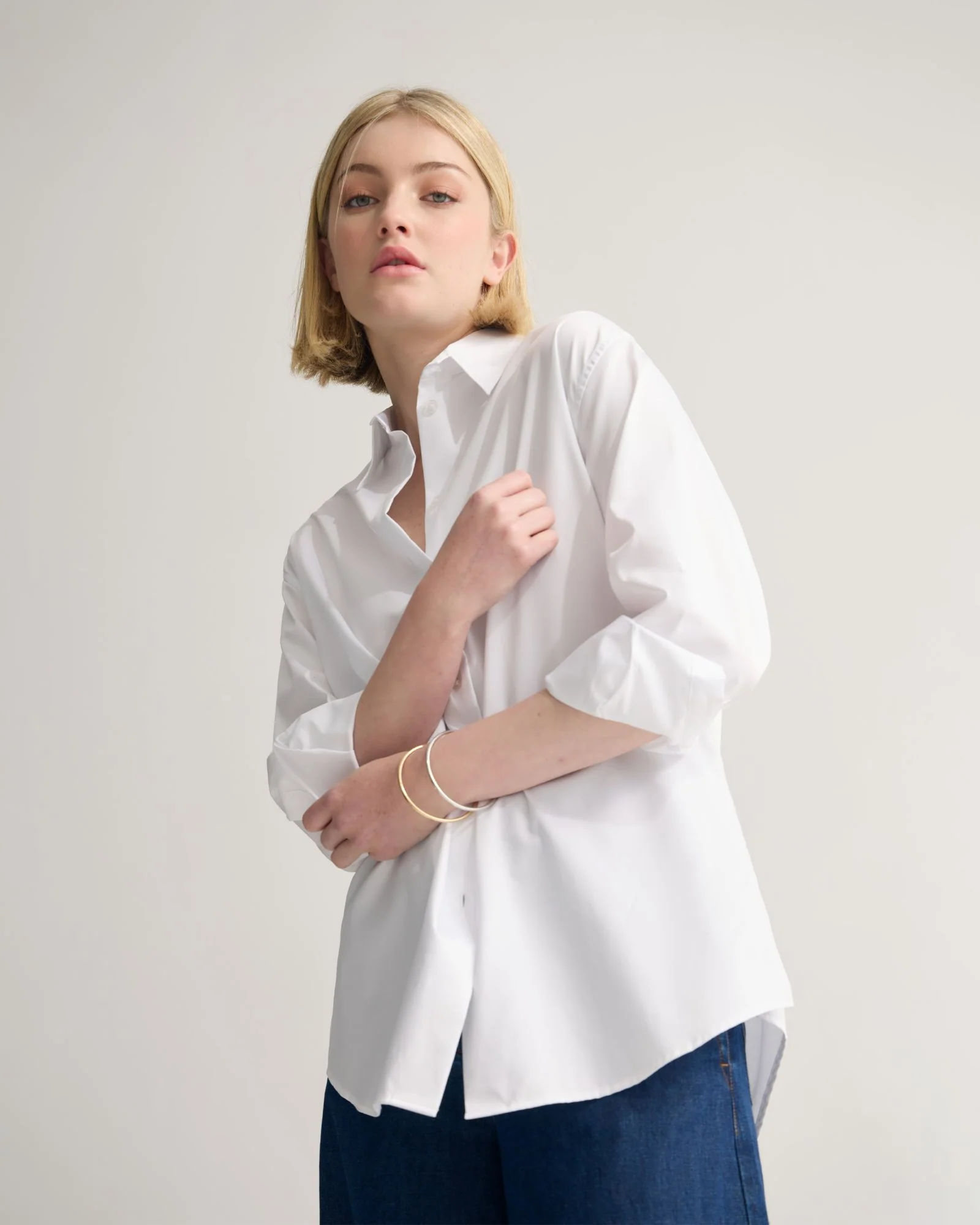 Hailey Oversize Cotton Shirt - Image 17