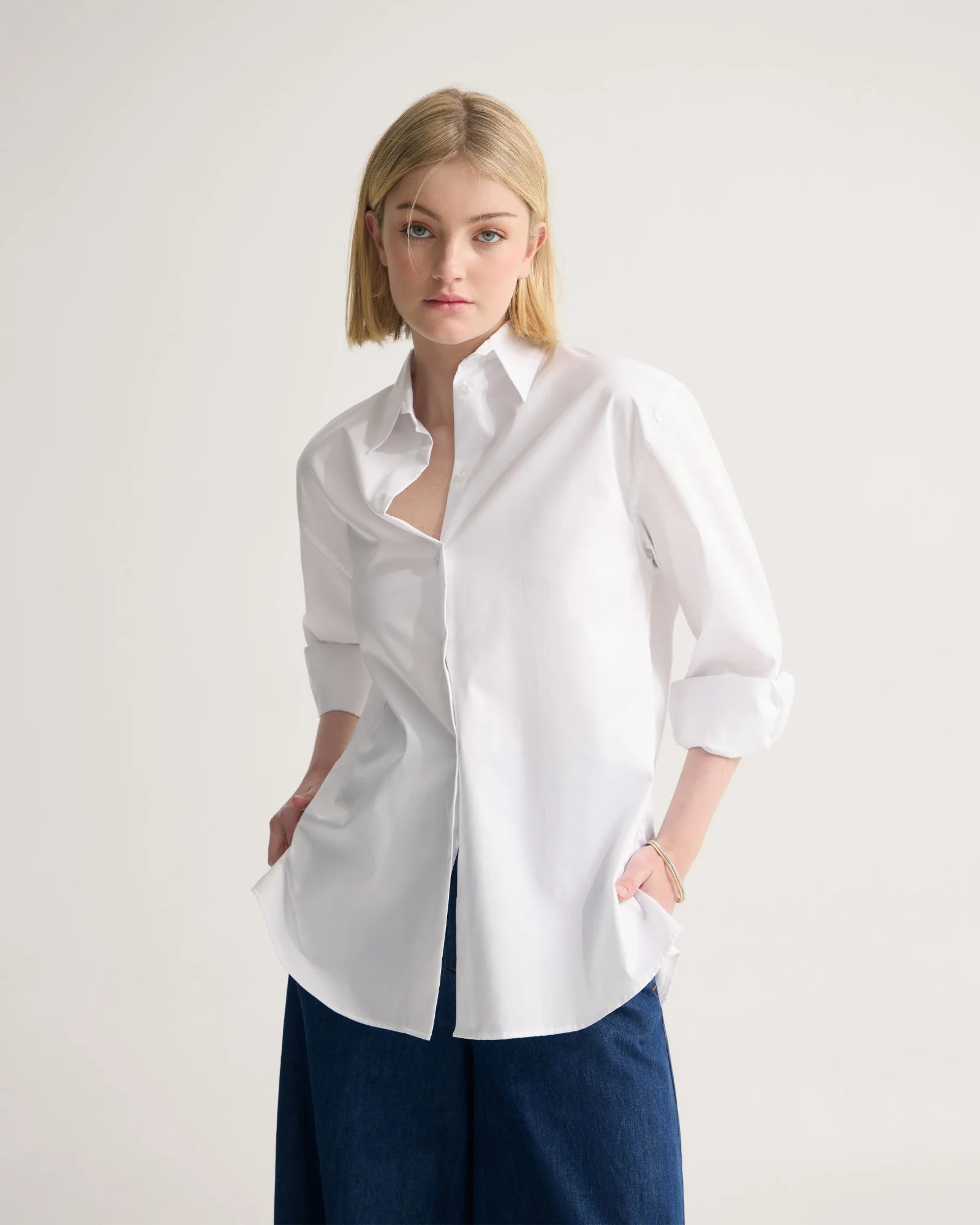 Hailey Oversize Cotton Shirt - Image 18