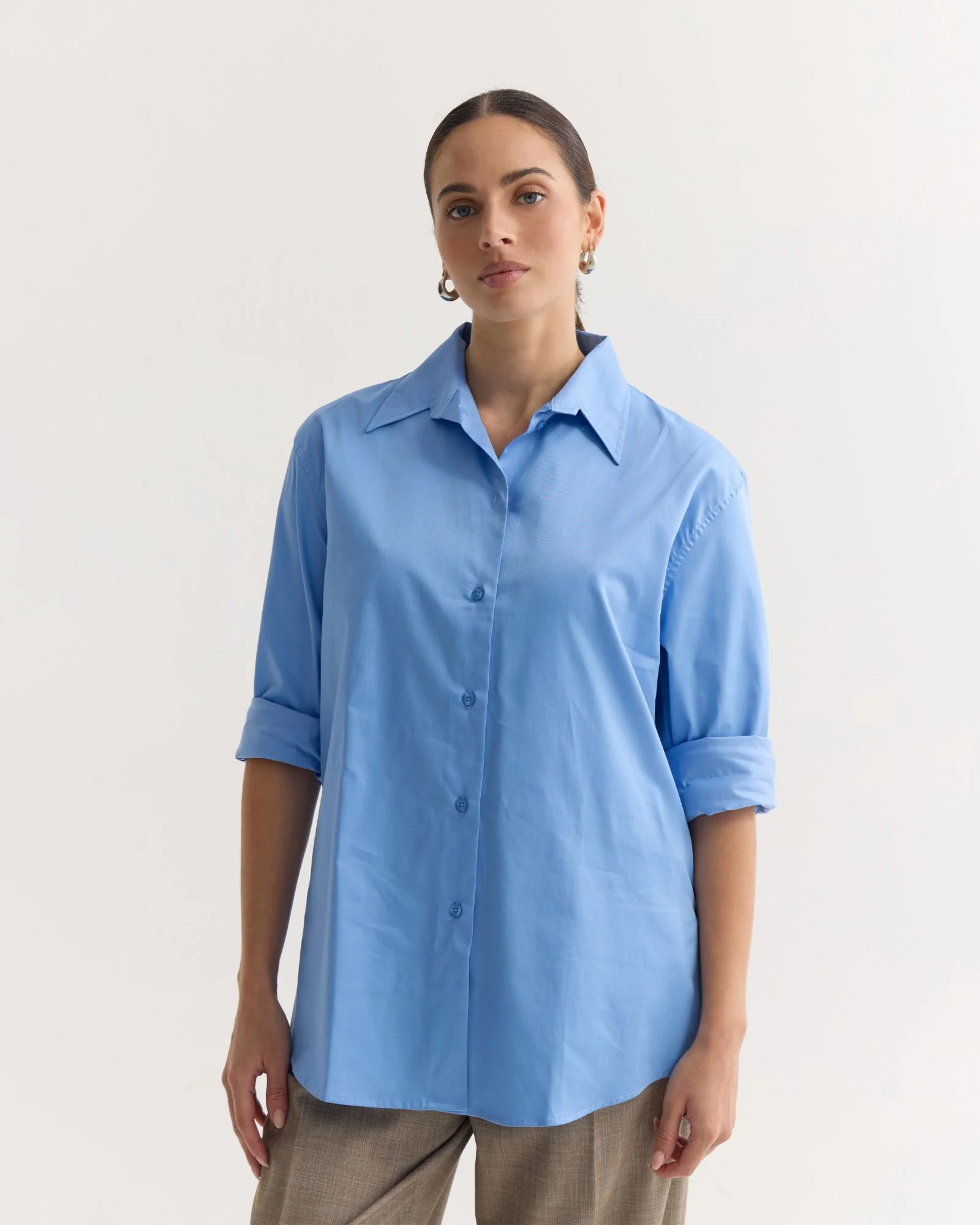 Hailey Oversize Cotton Shirt - Image 4