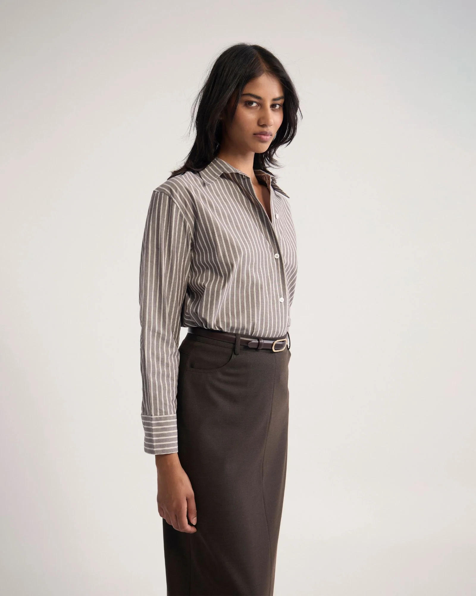 Hailey Striped Euro Fabric Shirt - Image 10