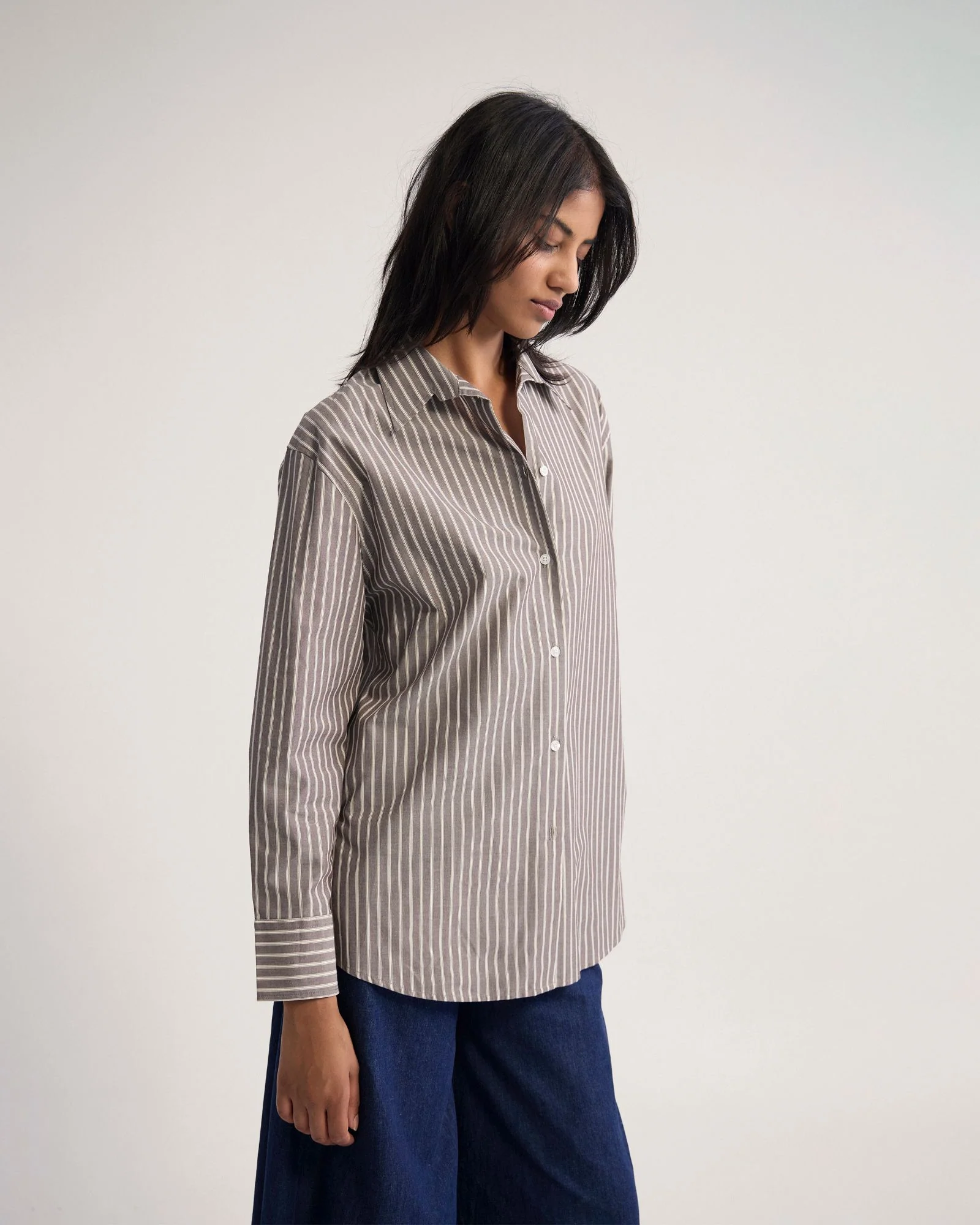 Hailey Striped Euro Fabric Shirt - Image 3
