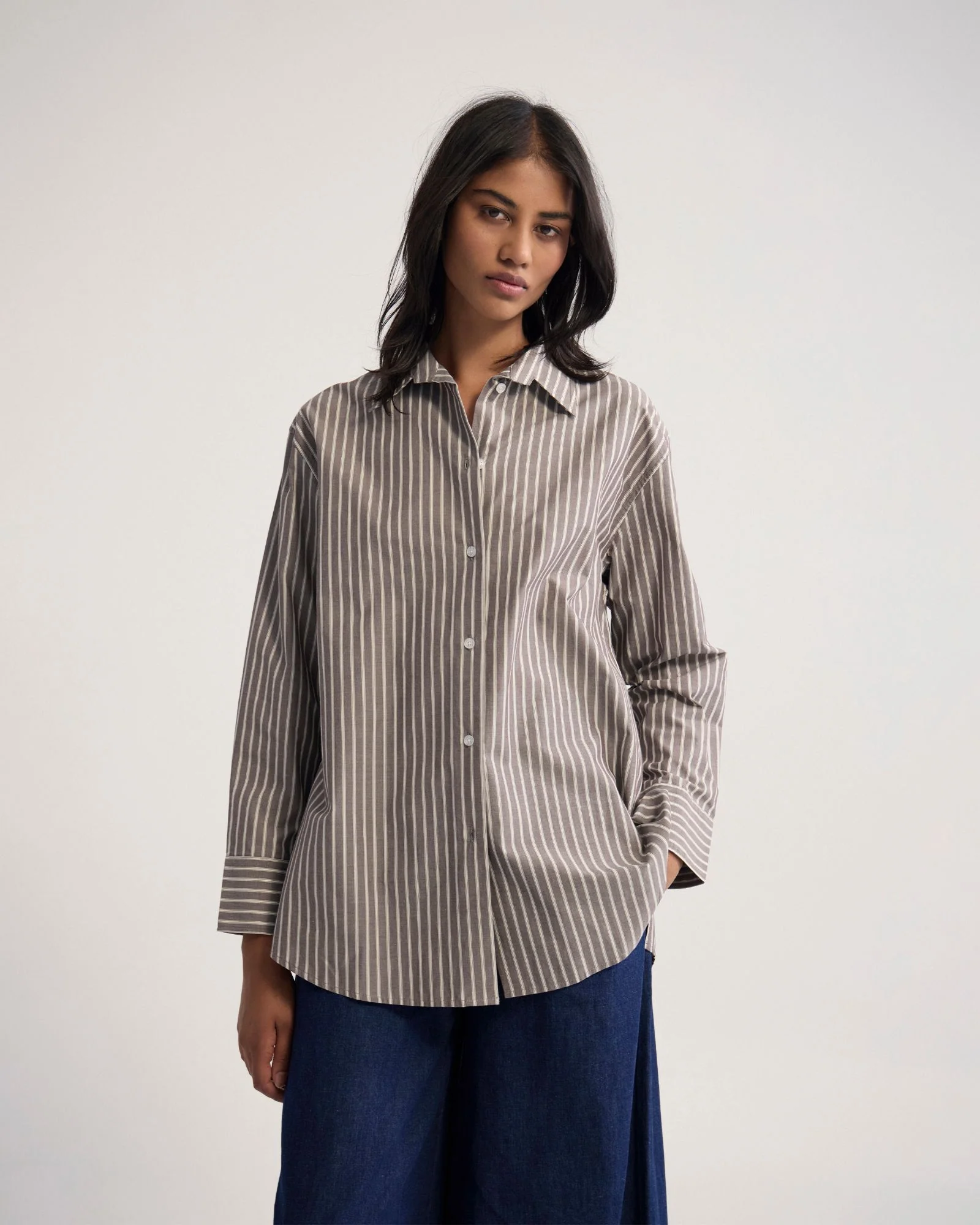 Hailey Striped Euro Fabric Shirt - Image 6