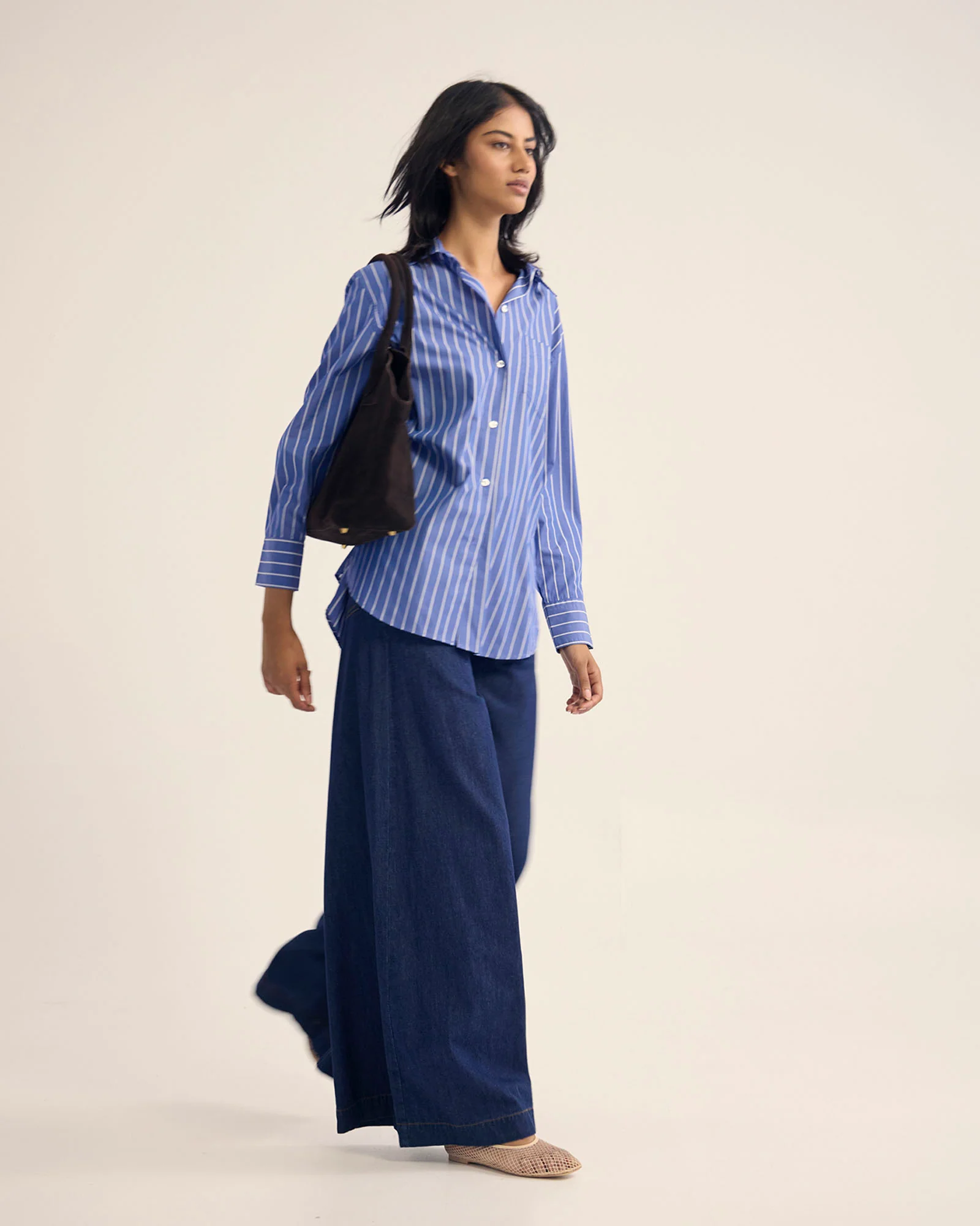 Hailey Striped Euro Fabric Shirt - Image 2