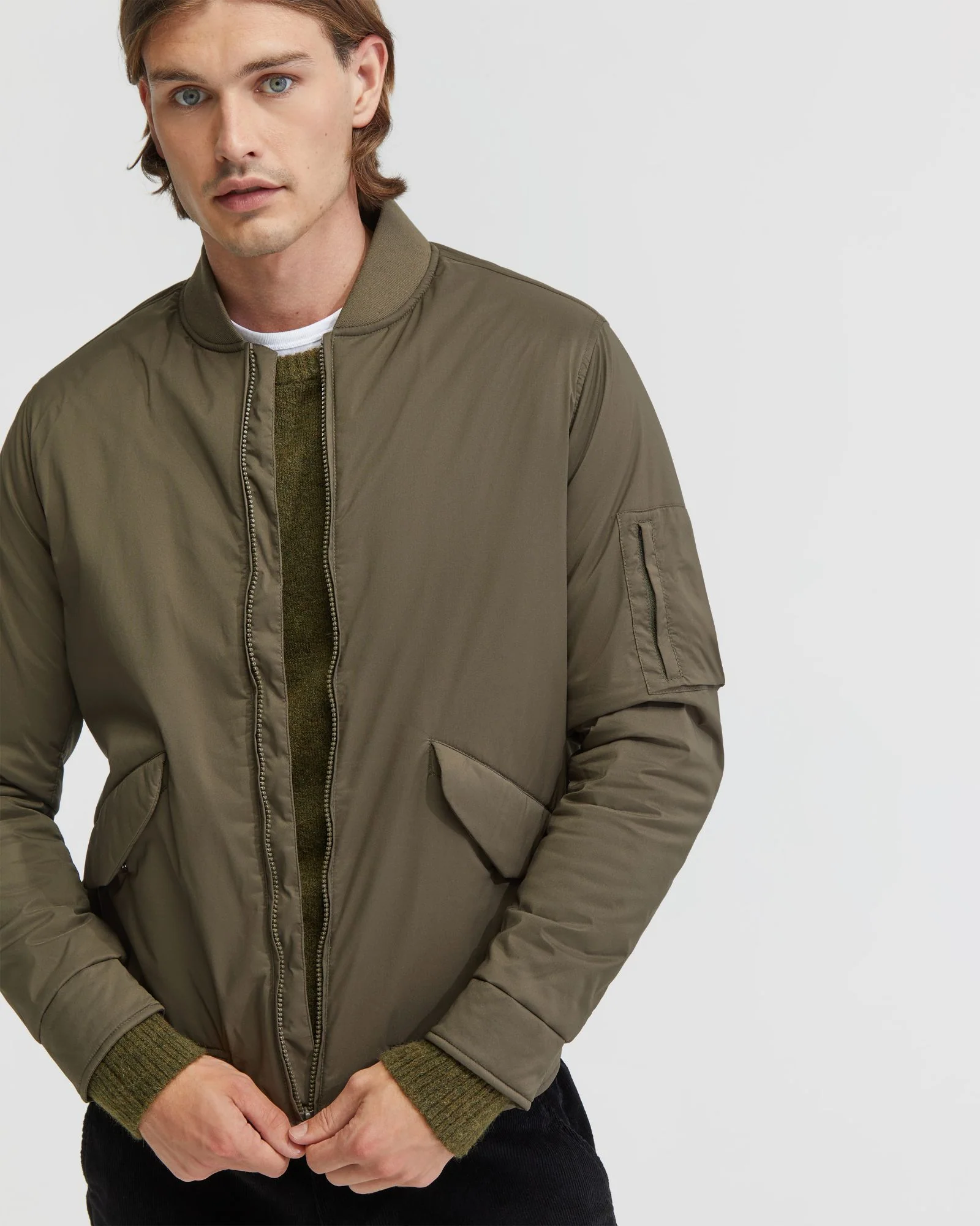 Hamish Padded Bomber Jacket - Image 10