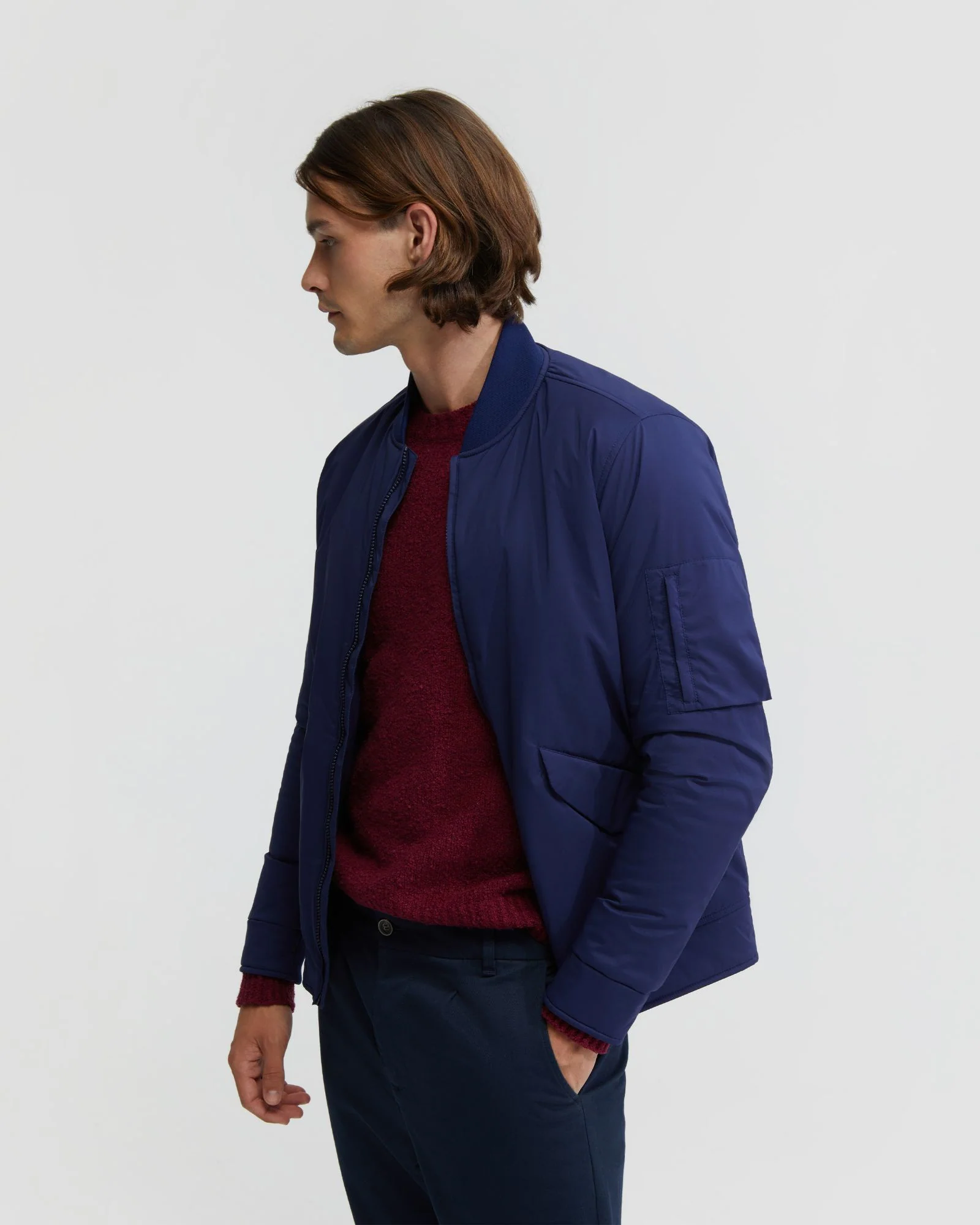 Hamish Padded Bomber Jacket - Image 2