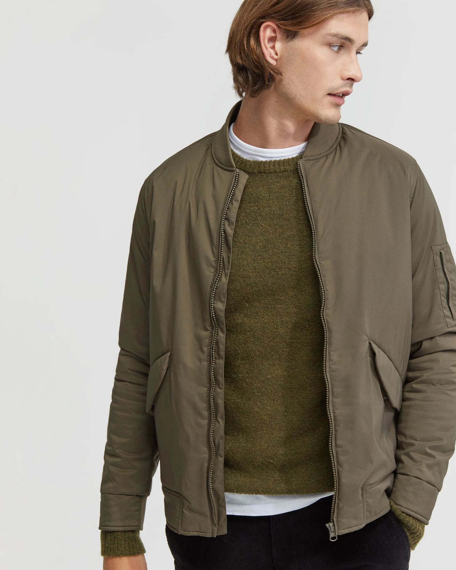 Hamish Padded Bomber Jacket - Image 8