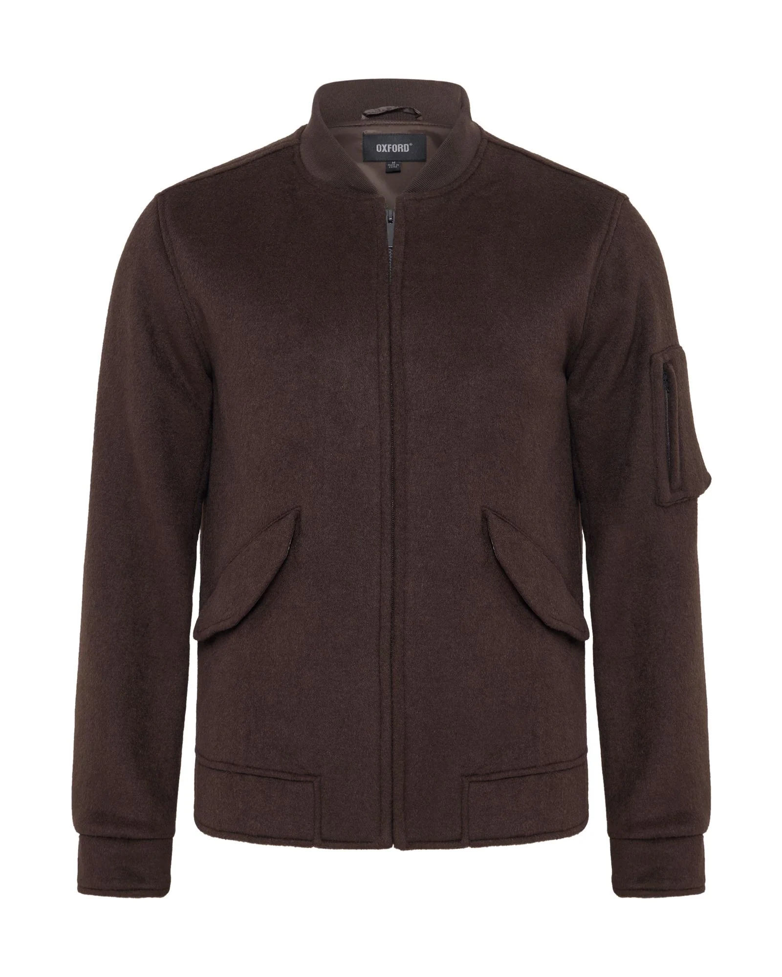 Hamish Wool Blend Bomber Jacket - Image 8