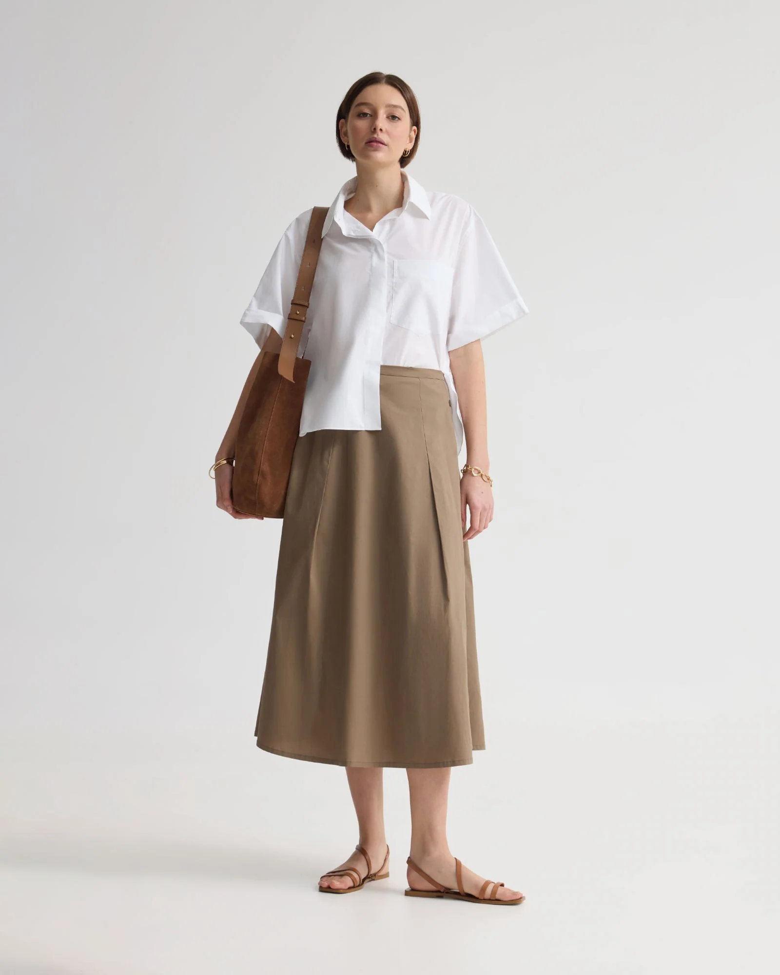Harlow Snap Midi Skirt - Image 5