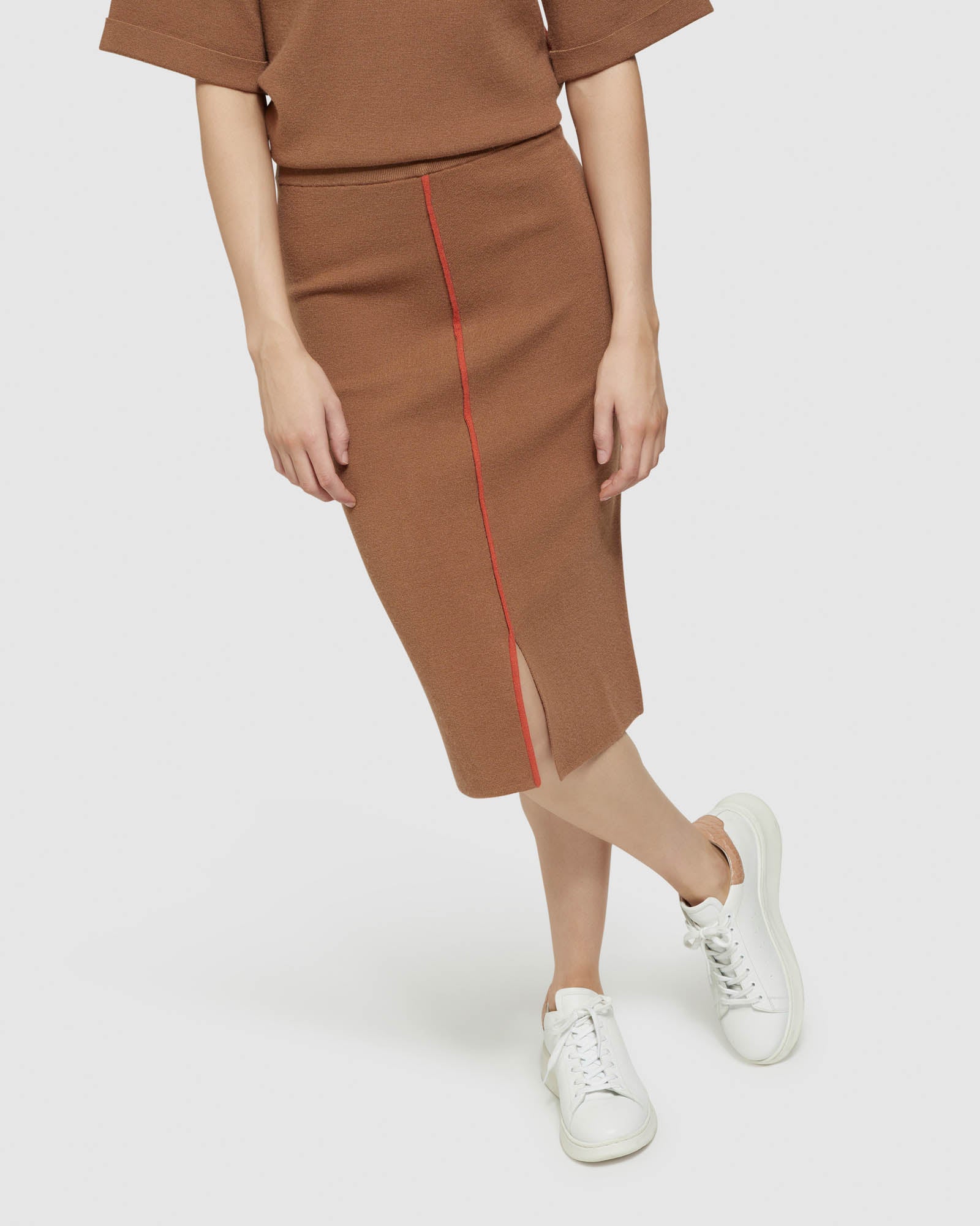Harper Piping Detail Knit Tube Skirt - Image 10