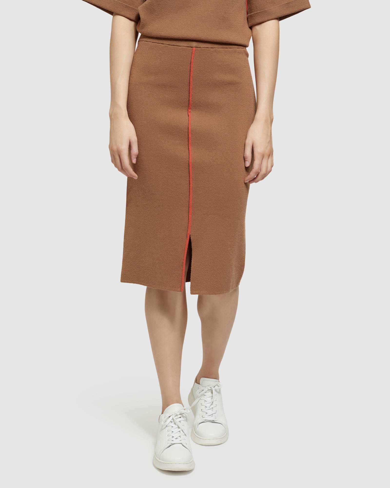 Harper Piping Detail Knit Tube Skirt - Image 14