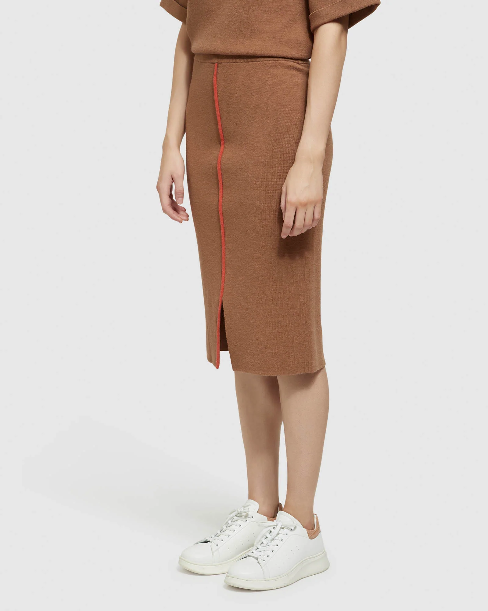 Harper Piping Detail Knit Tube Skirt - Image 8