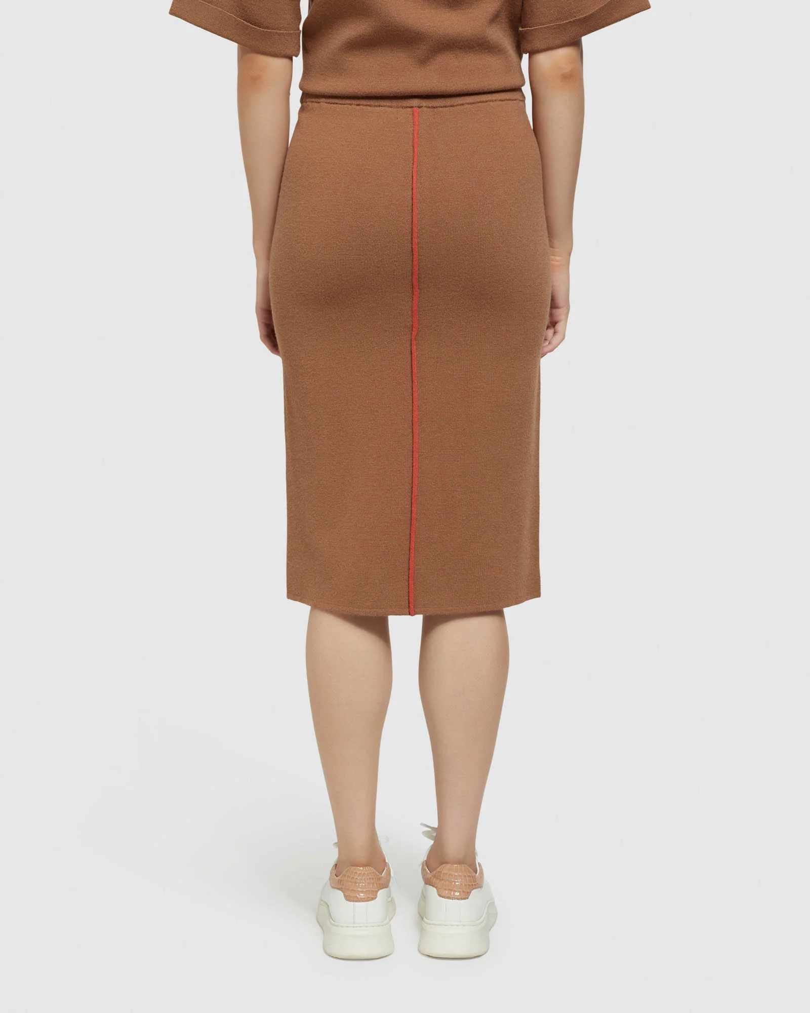 Harper Piping Detail Knit Tube Skirt - Image 9