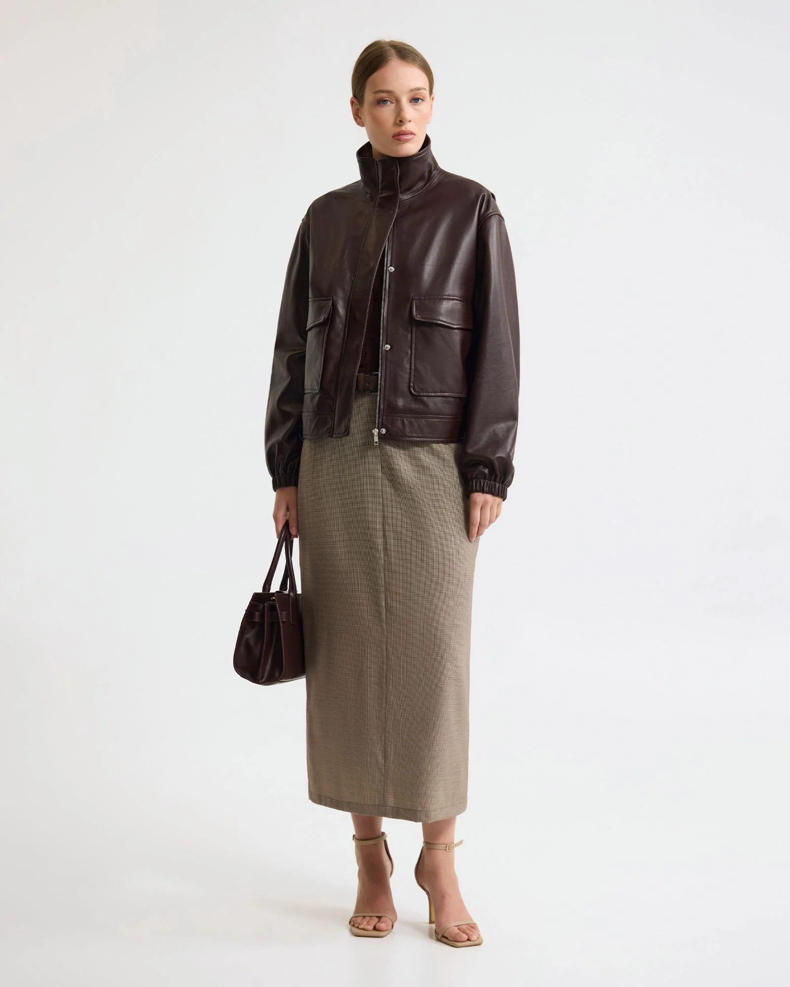 Harper Pure Wool Column Skirt - Image 8