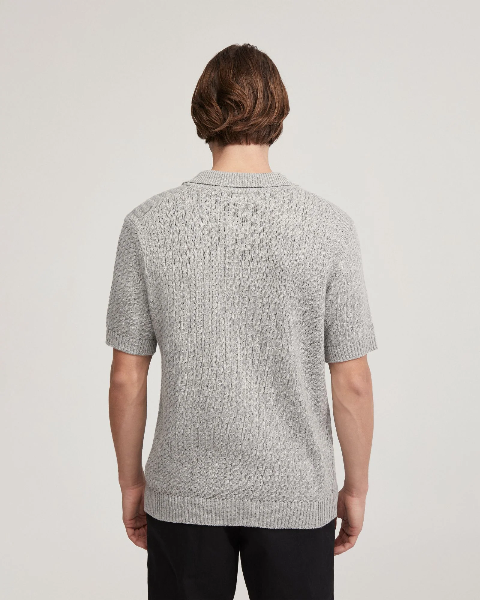 Harrison Cable Knit Polo - Image 10