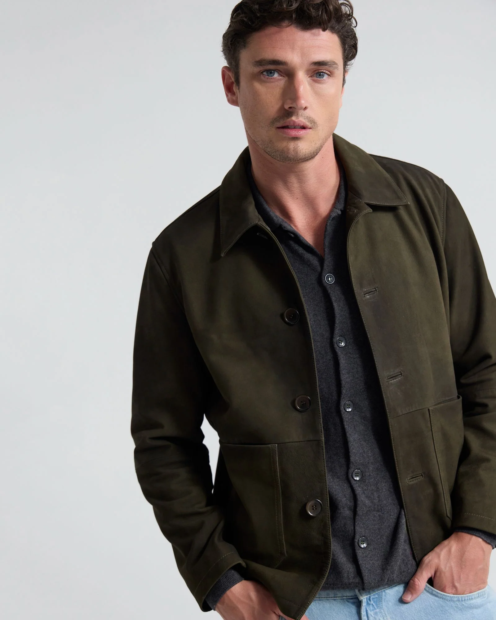 Harry Goat Suede Jacket - Image 2