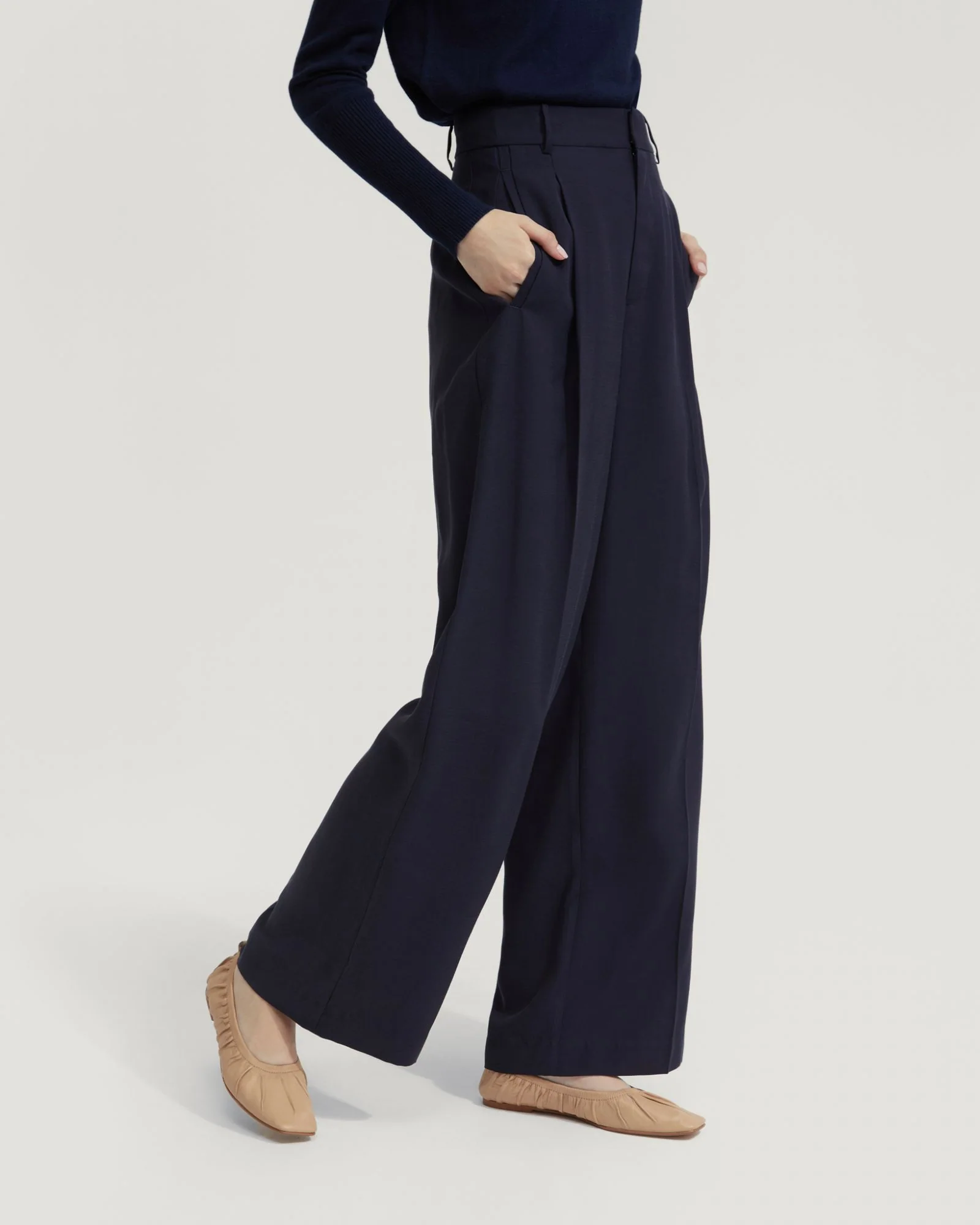 Hazel Wide Leg Trousers - Image 4