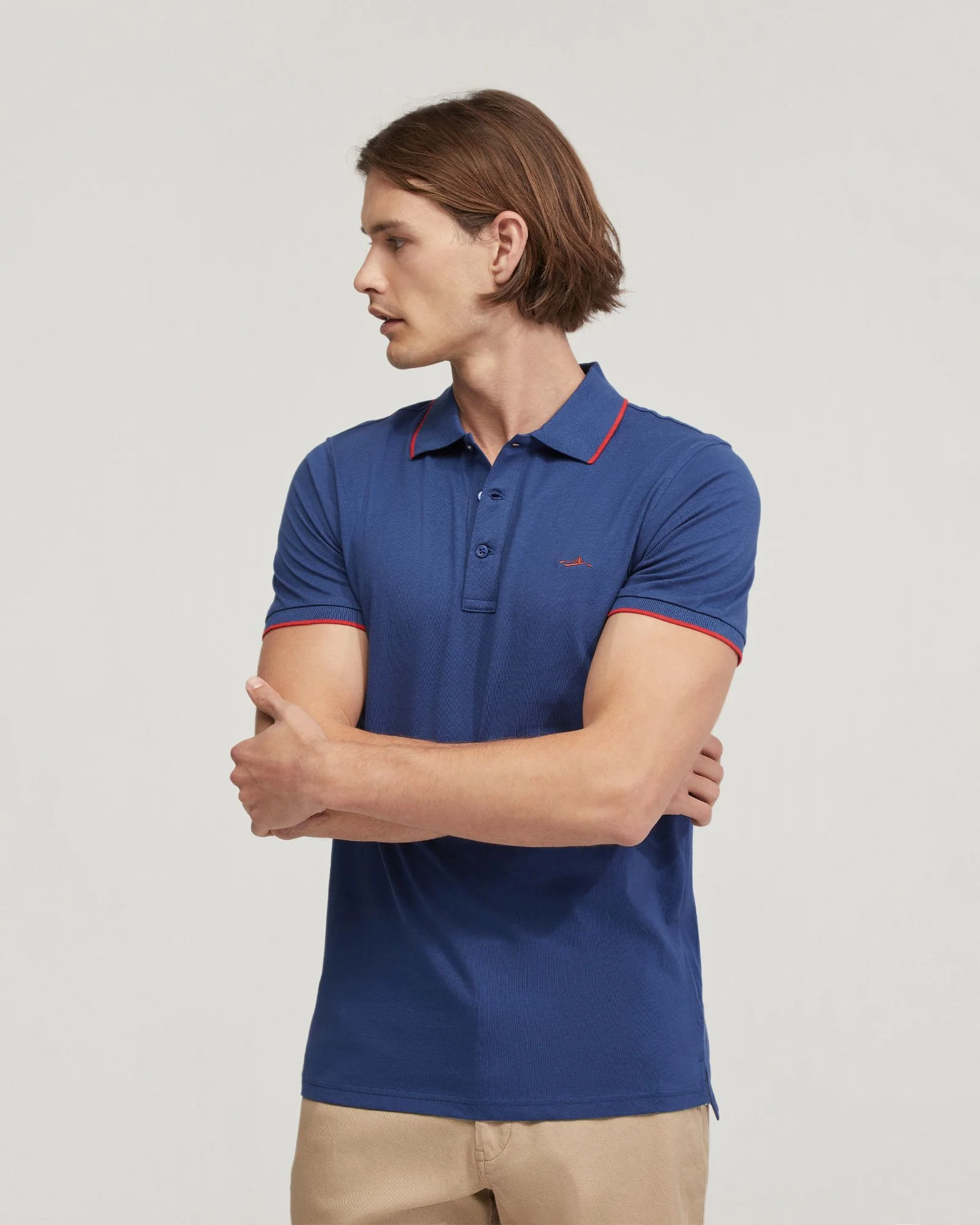 Henry Cotton Jersey Tipping Polo - Image 5