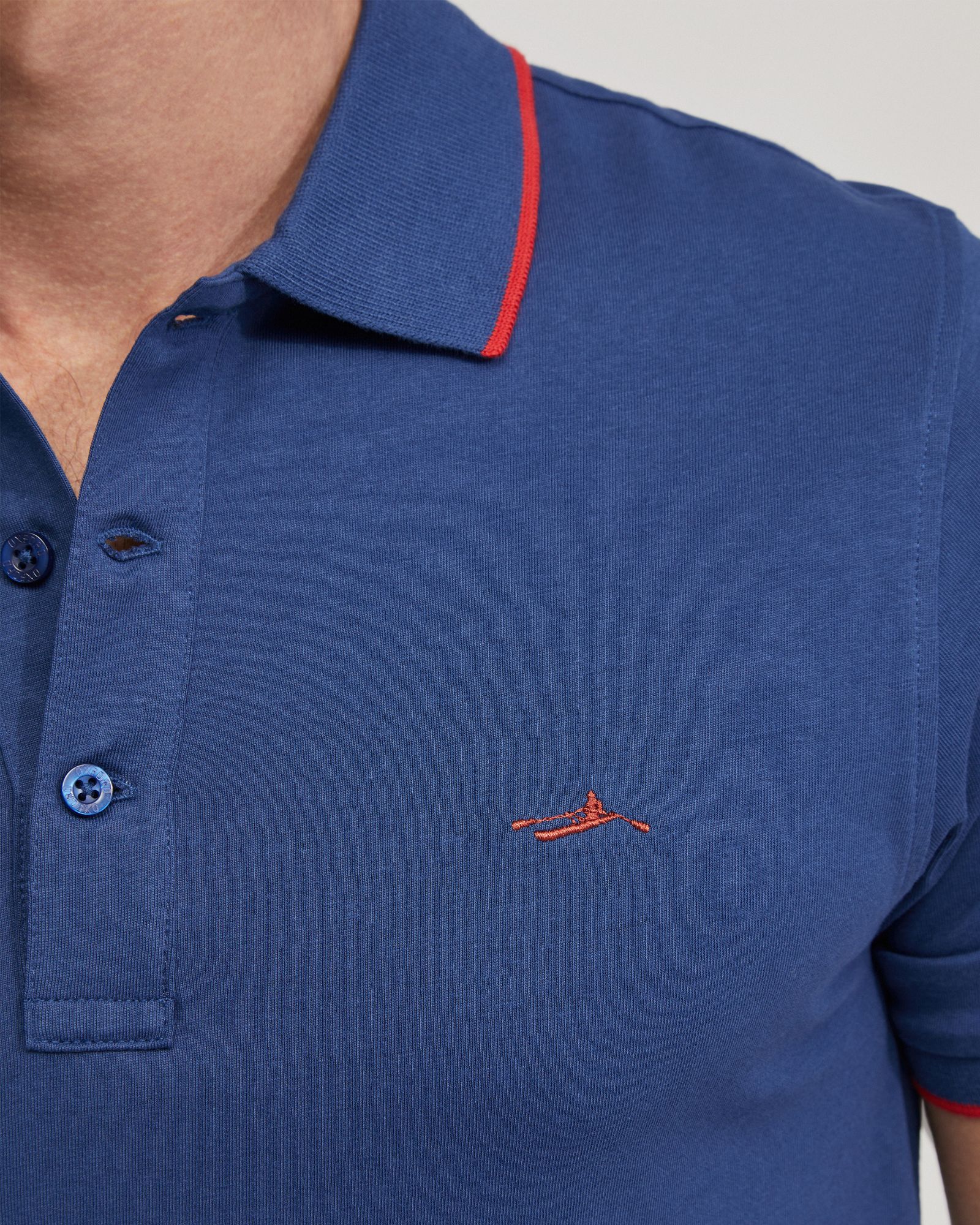 Henry Cotton Jersey Tipping Polo - Image 6
