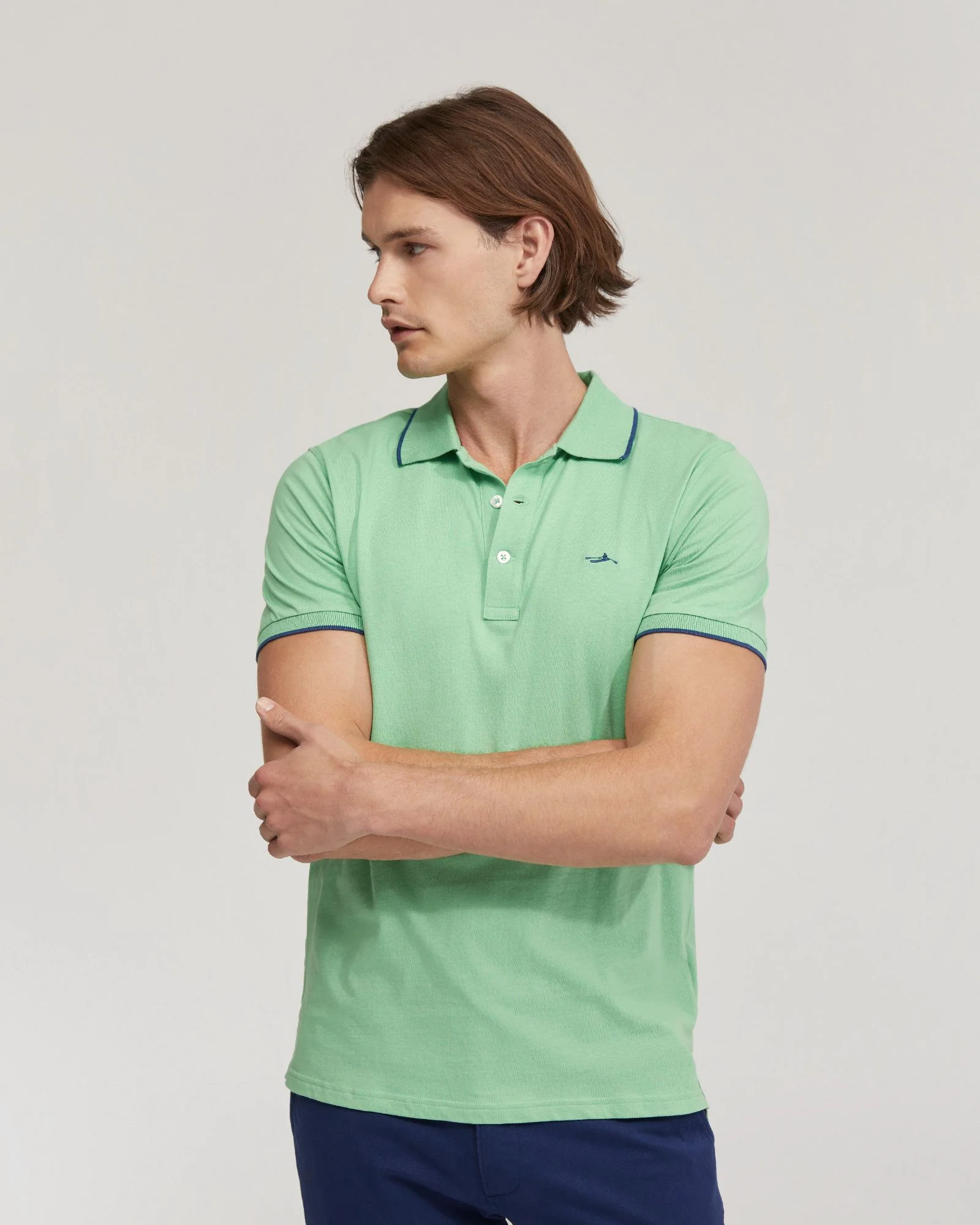 Henry Cotton Jersey Tipping Polo - Image 9