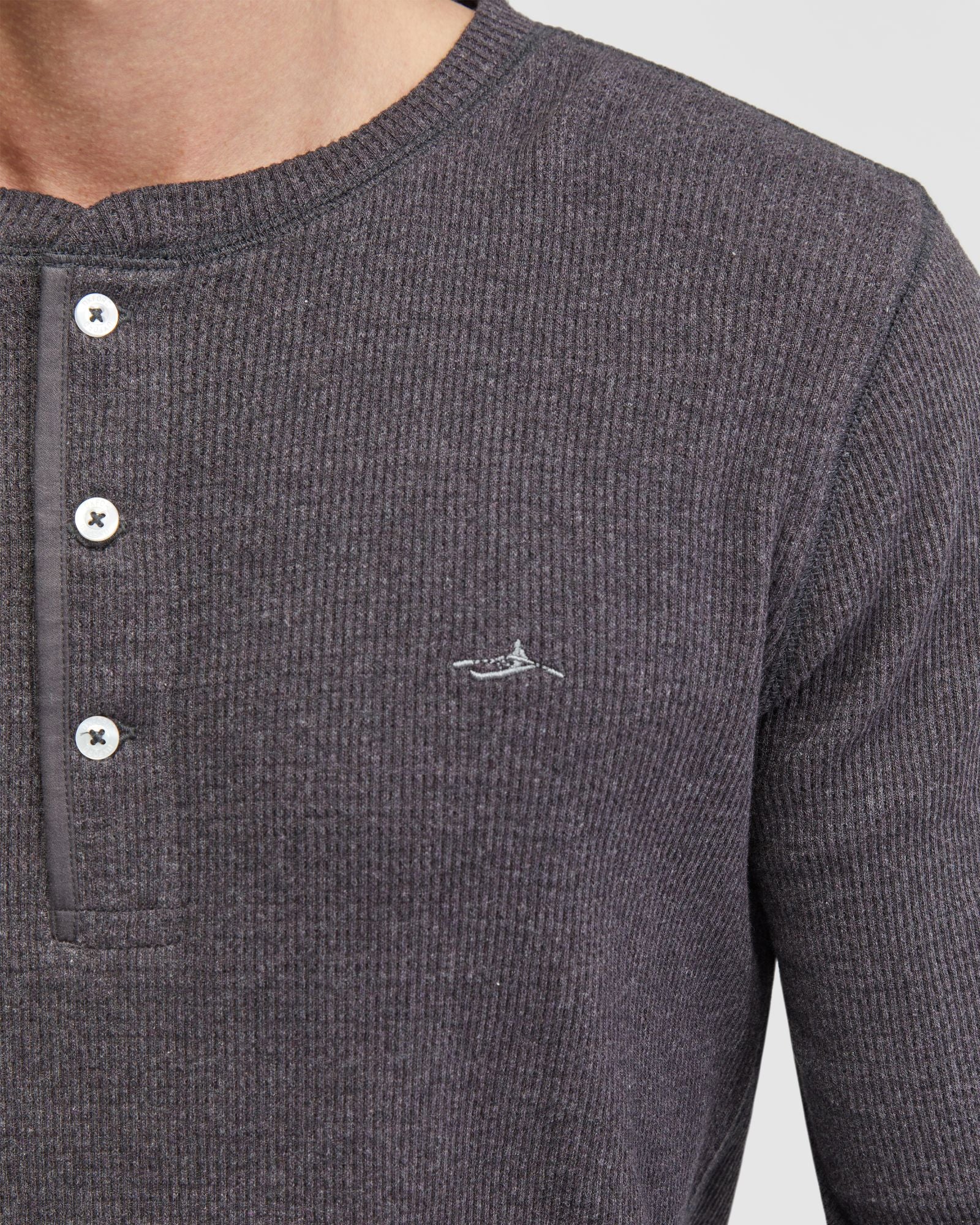 Henry Organic Cotton Waffle Long Sleeve Tee - Image 12