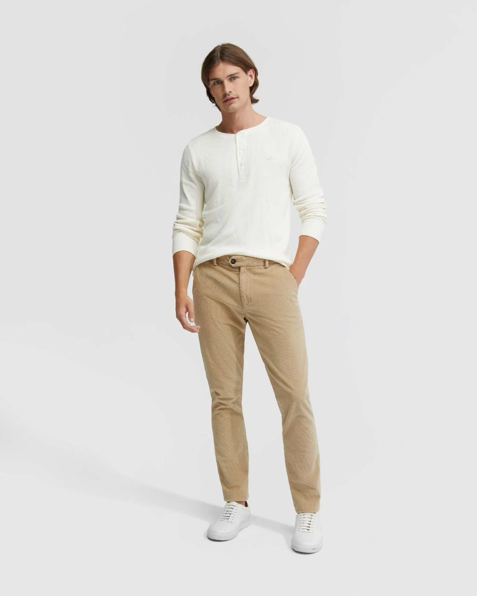 Henry Organic Cotton Waffle Long Sleeve Tee - Image 13