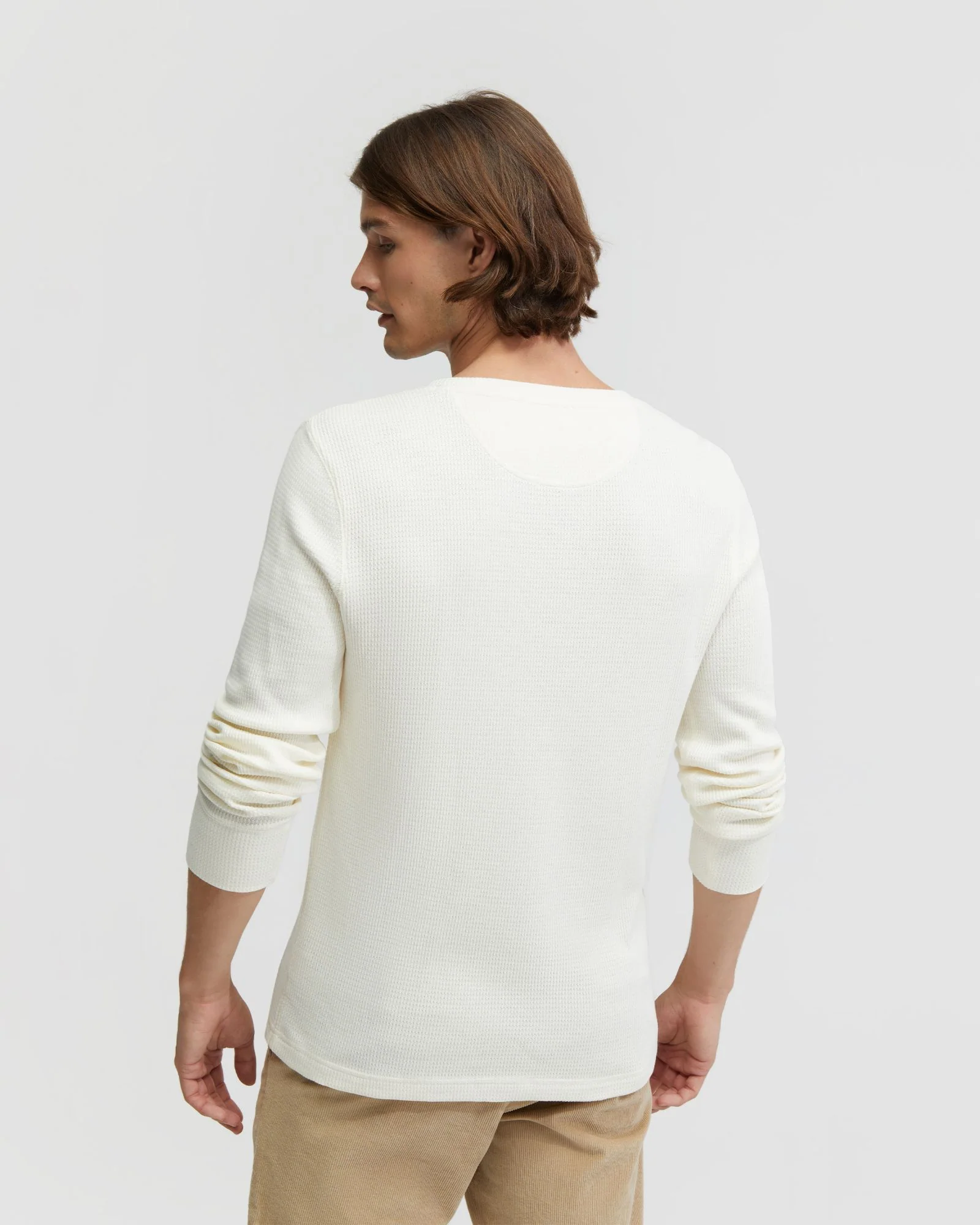 Henry Organic Cotton Waffle Long Sleeve Tee - Image 15