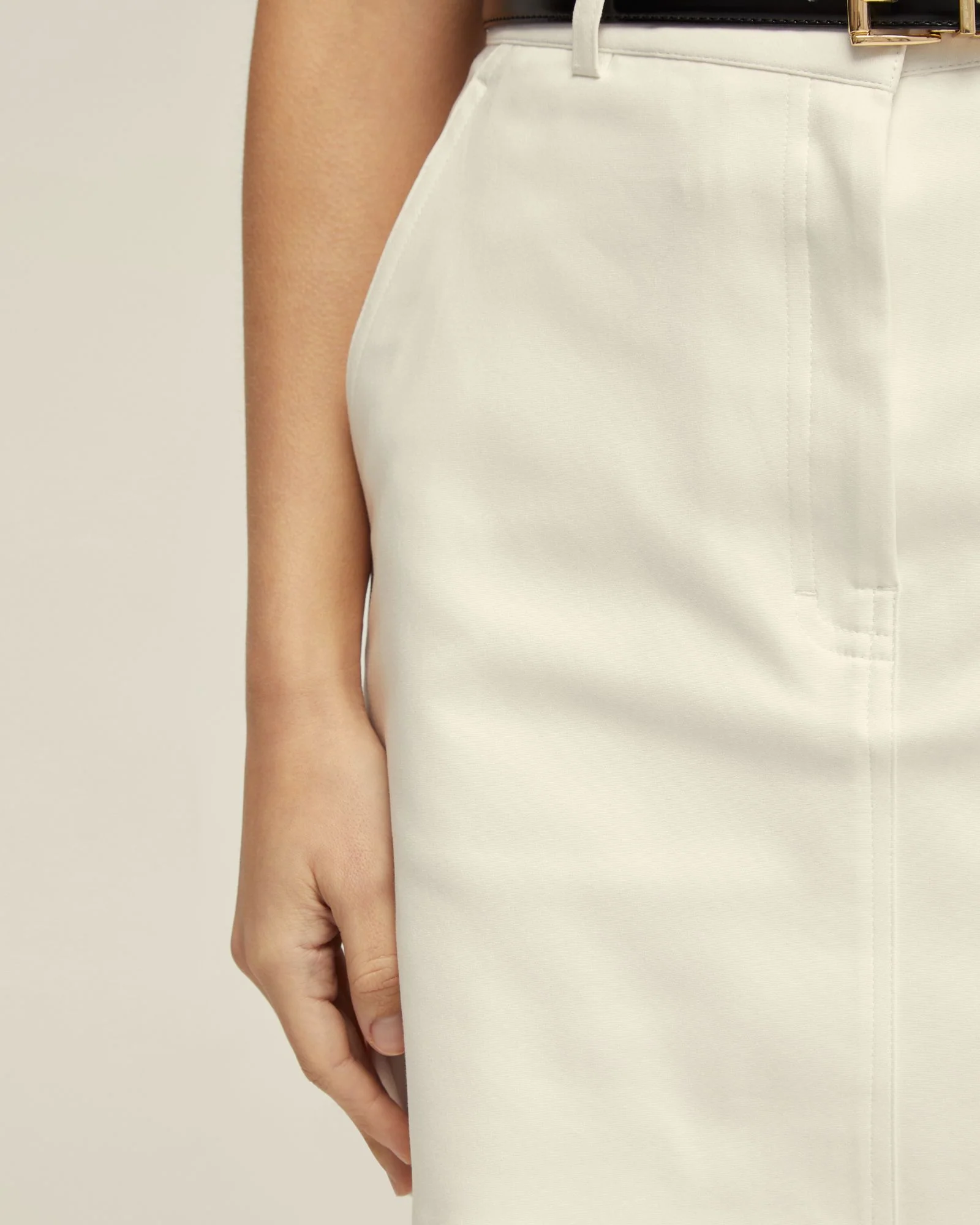 Hepburn Cotton Blend Mini Skirt - Image 12