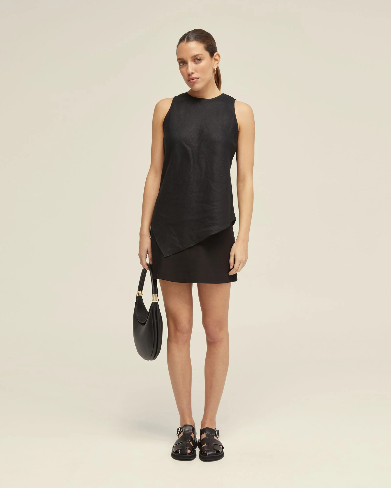 Hepburn Cotton Blend Mini Skirt - Image 5