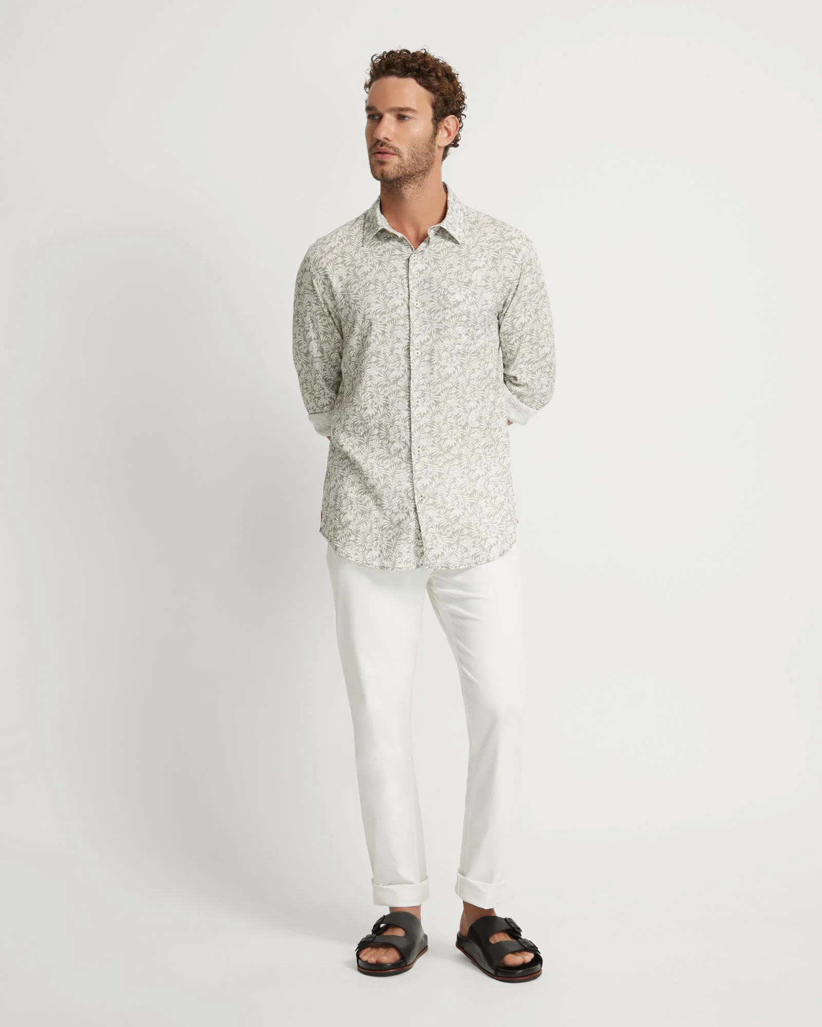 Holloway Linen Blend Printed Shirt - Image 7