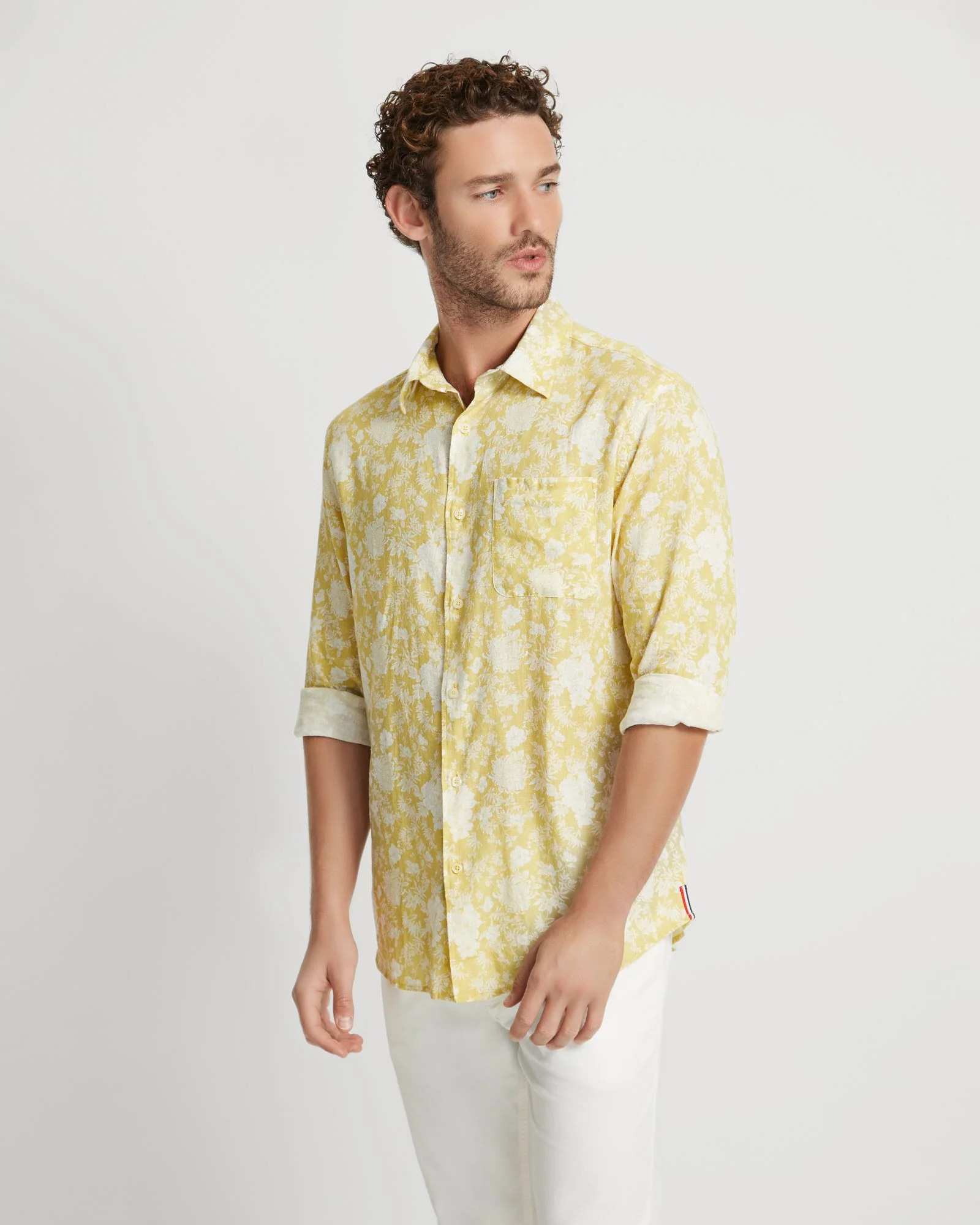 Holloway Linen Blend Printed Shirt - Image 2