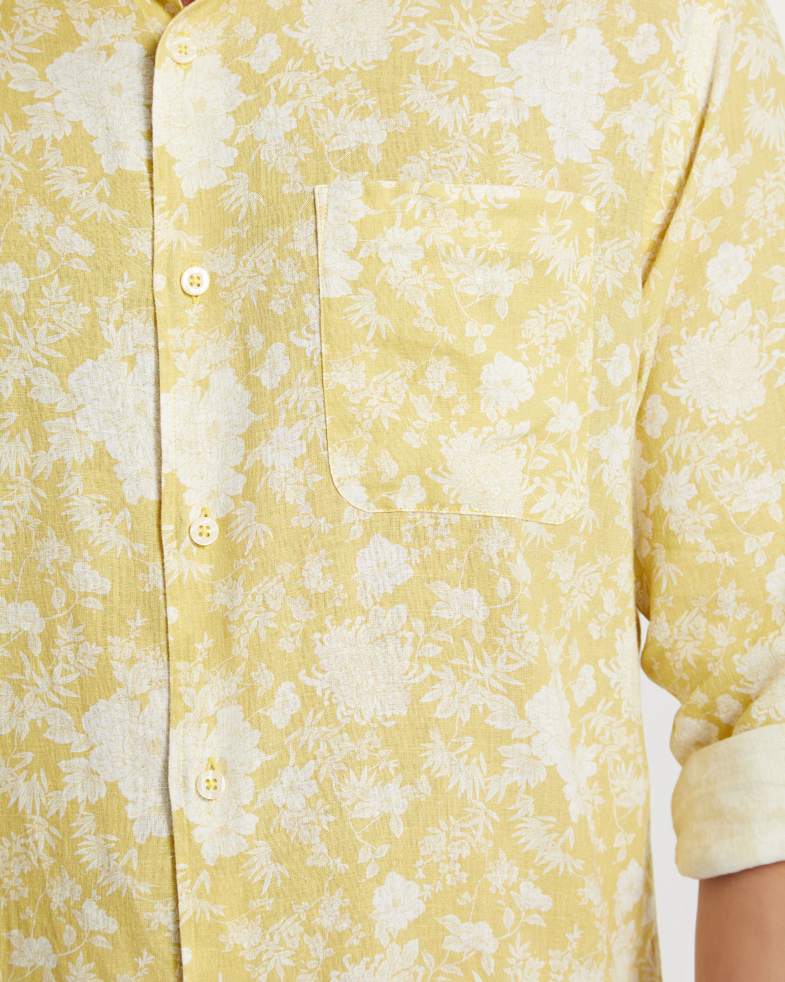 Holloway Linen Blend Printed Shirt - Image 5