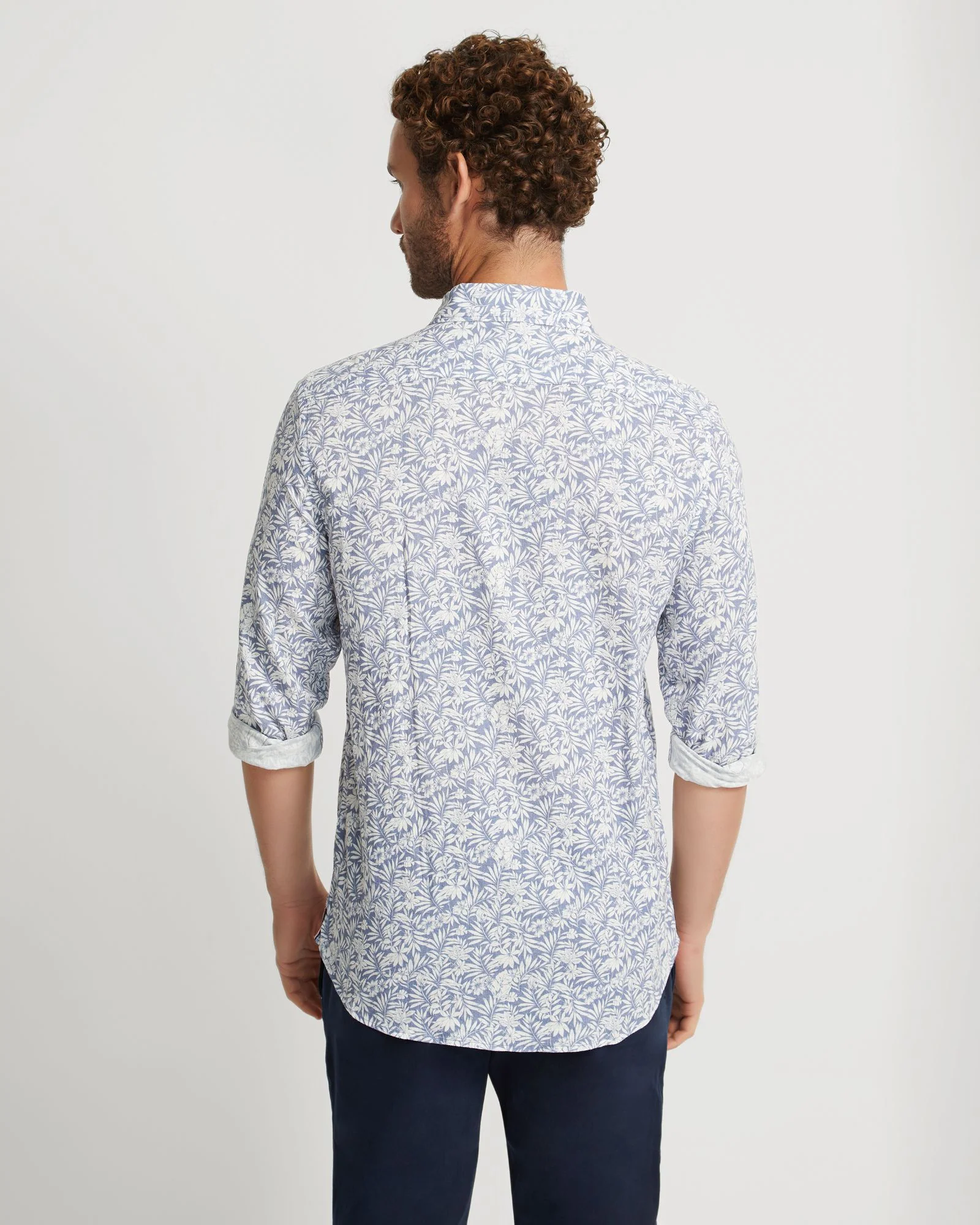 Holloway Linen Blend Printed Shirt - Image 3