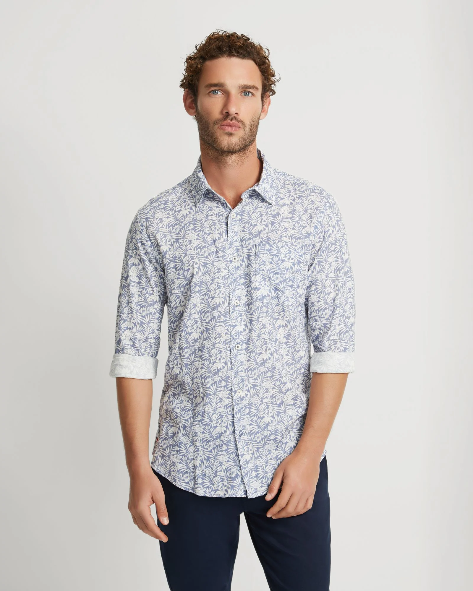 Holloway Linen Blend Printed Shirt - Image 5