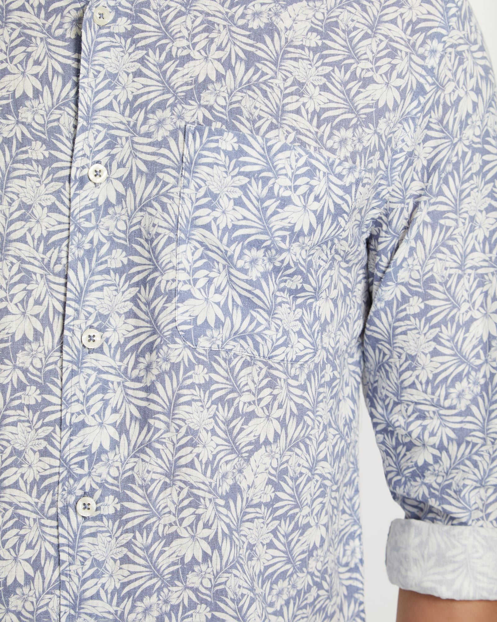 Holloway Linen Blend Printed Shirt - Image 6