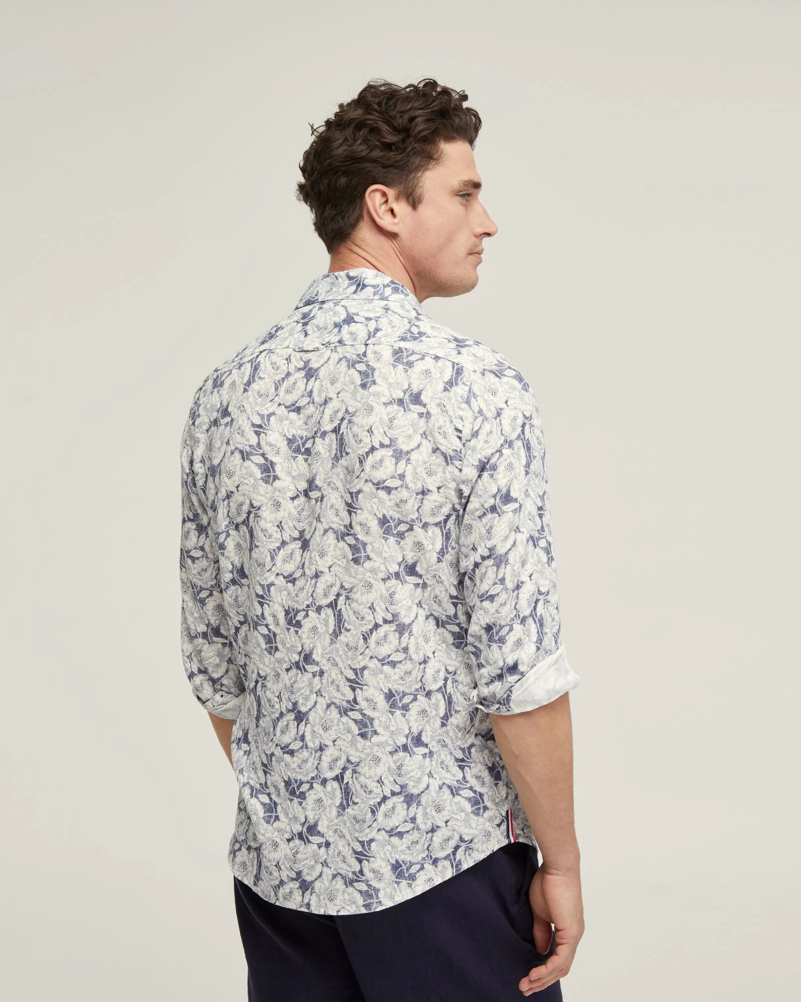 Holloway Linen Blend Printed Shirt - Image 3