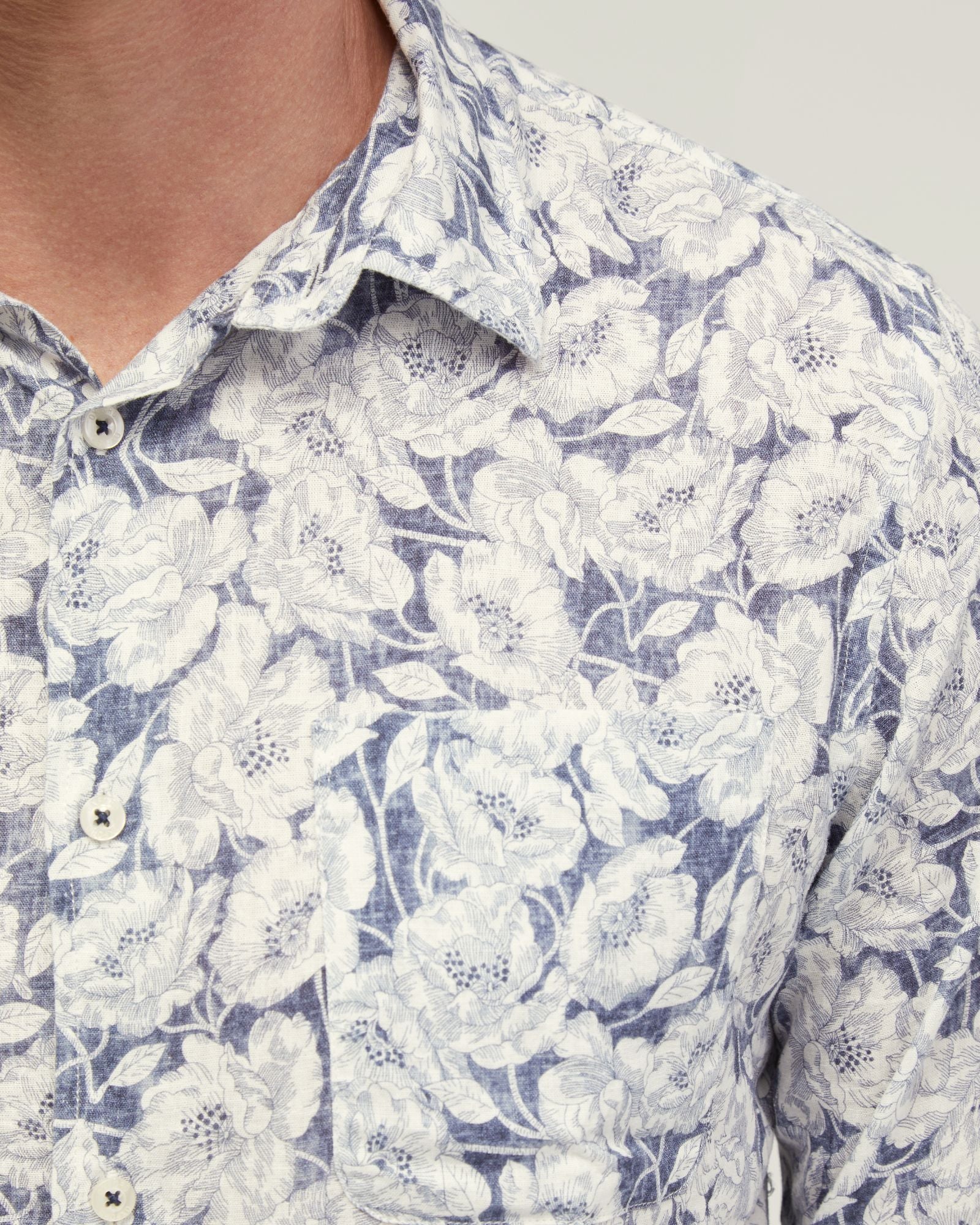 Holloway Linen Blend Printed Shirt - Image 6