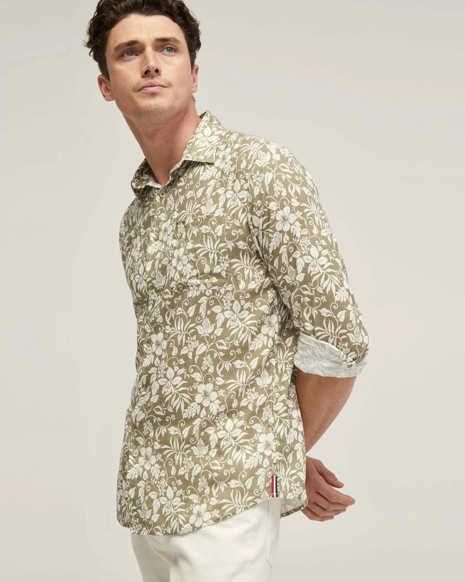 Holloway Linen Blnd Printed Shirt - Image 4