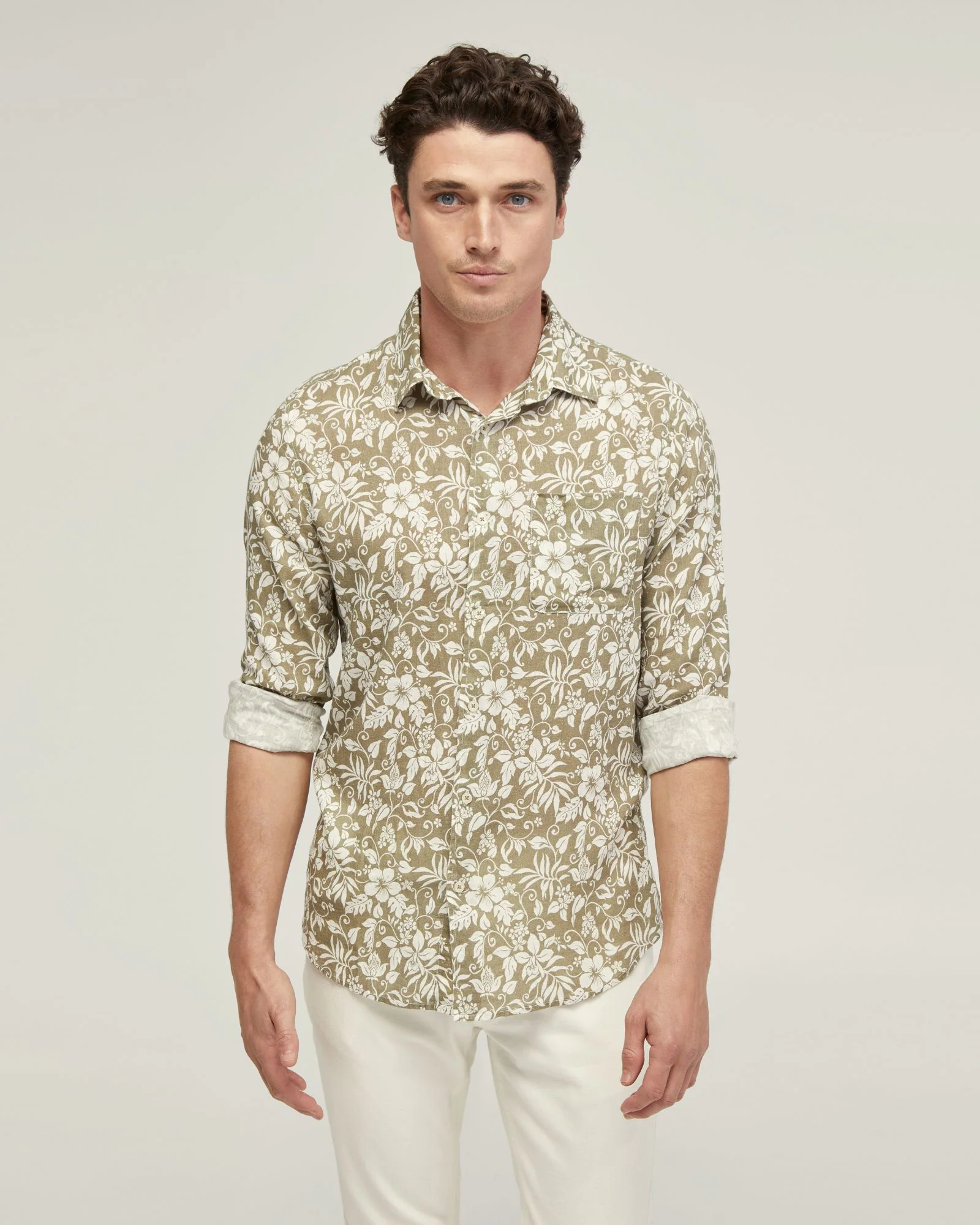 Holloway Linen Blnd Printed Shirt - Image 5