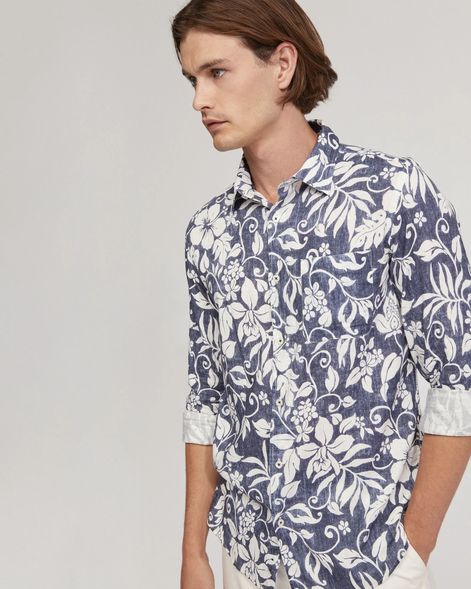 Holloway Linen Blnd Printed Shirt - Image 4