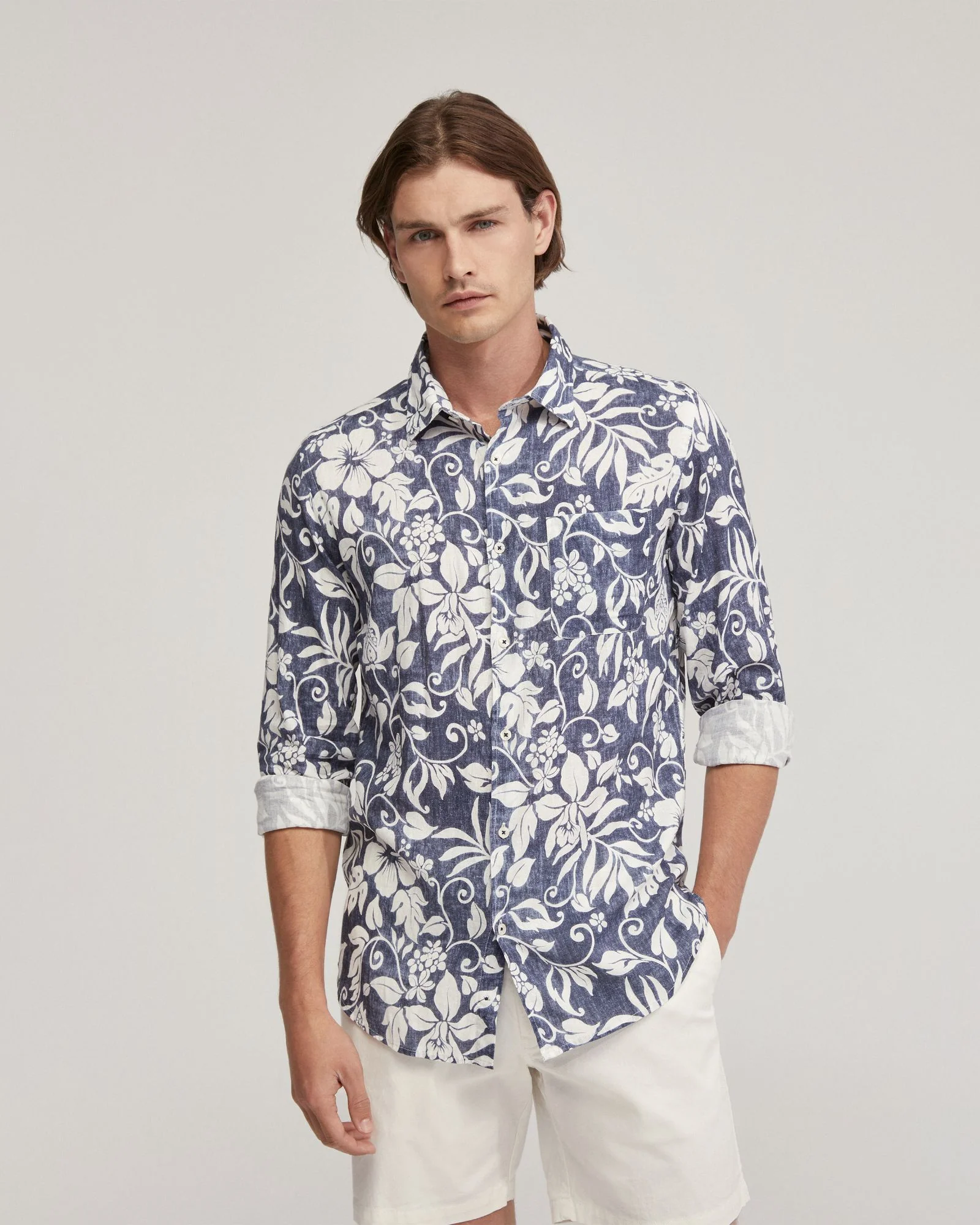 Holloway Linen Blnd Printed Shirt - Image 5