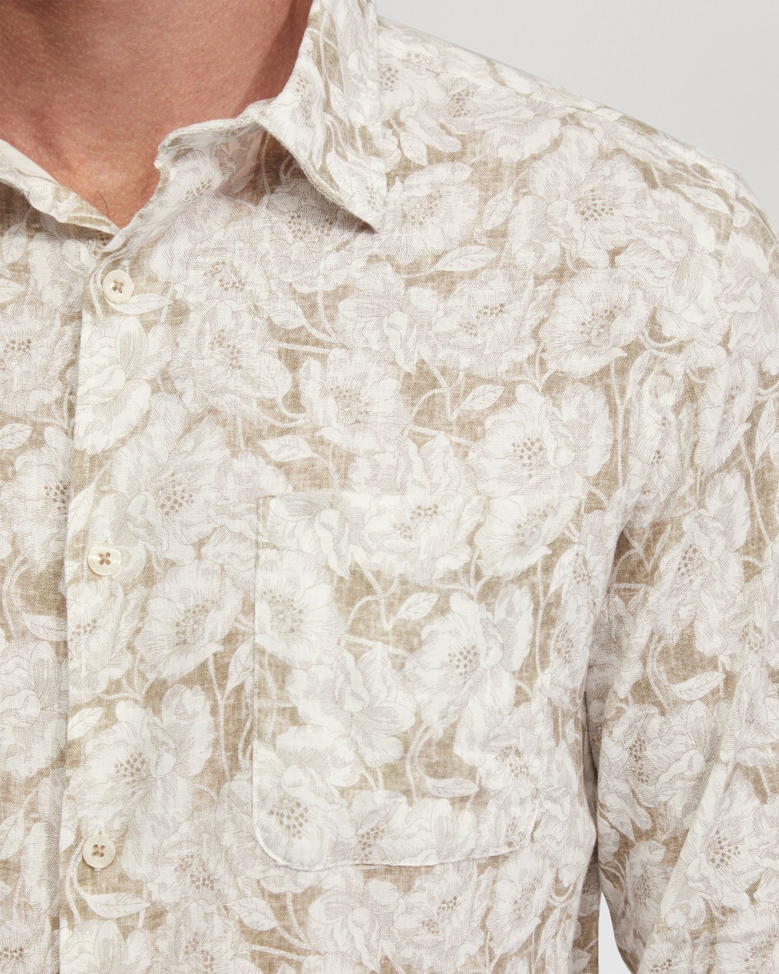 Holloway Linen Blend Printed Shirt - Image 6