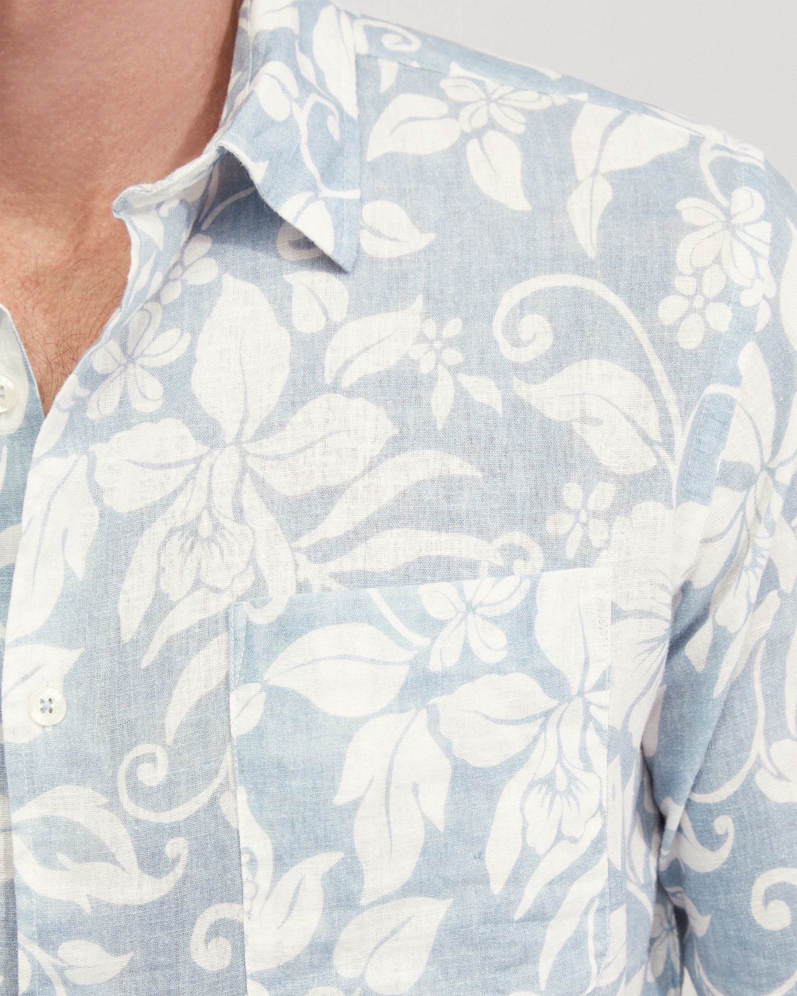 Holloway Linen Blend Printed Shirt - Image 6