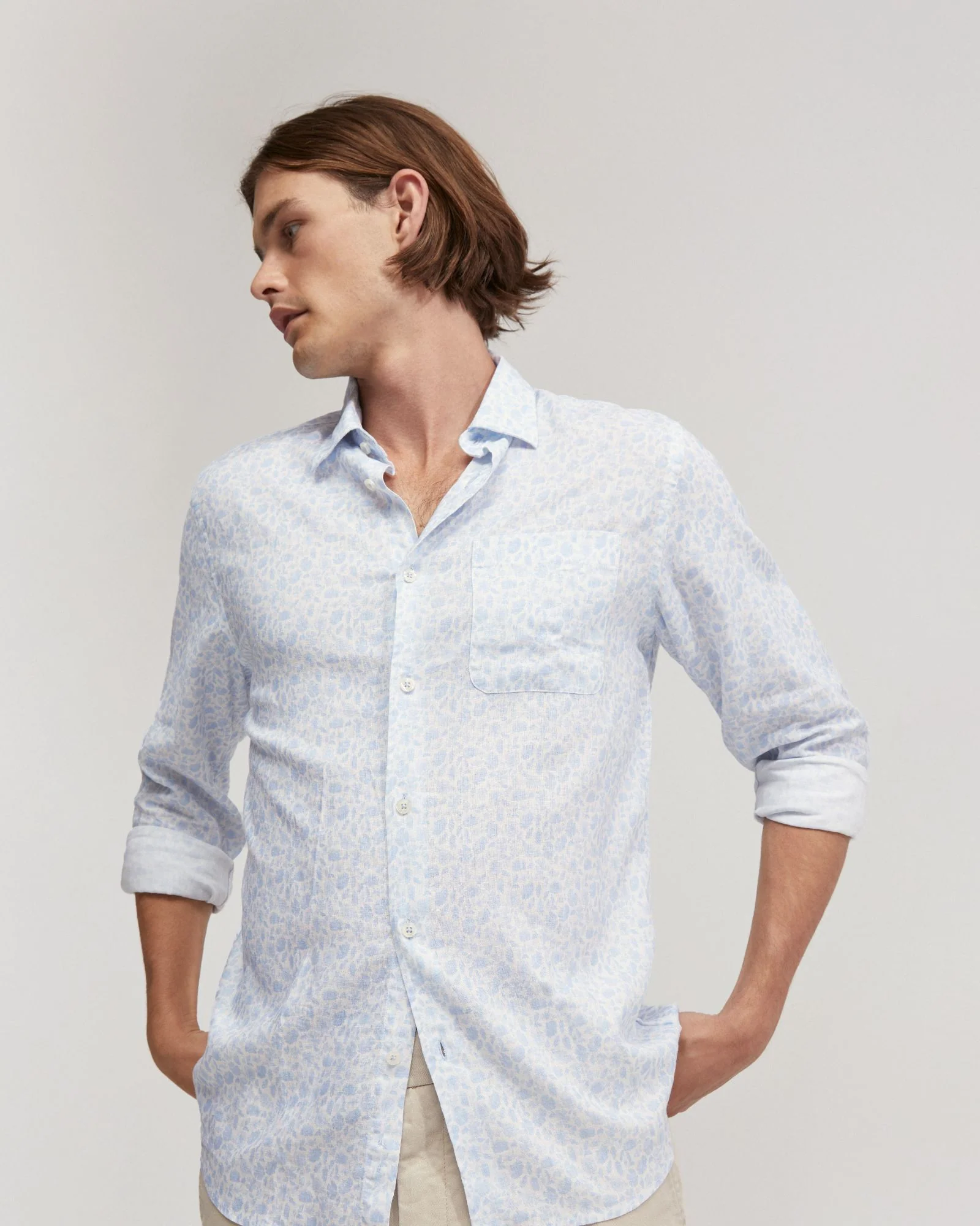 Holloway Linen Blnd Printed Shirt - Image 4