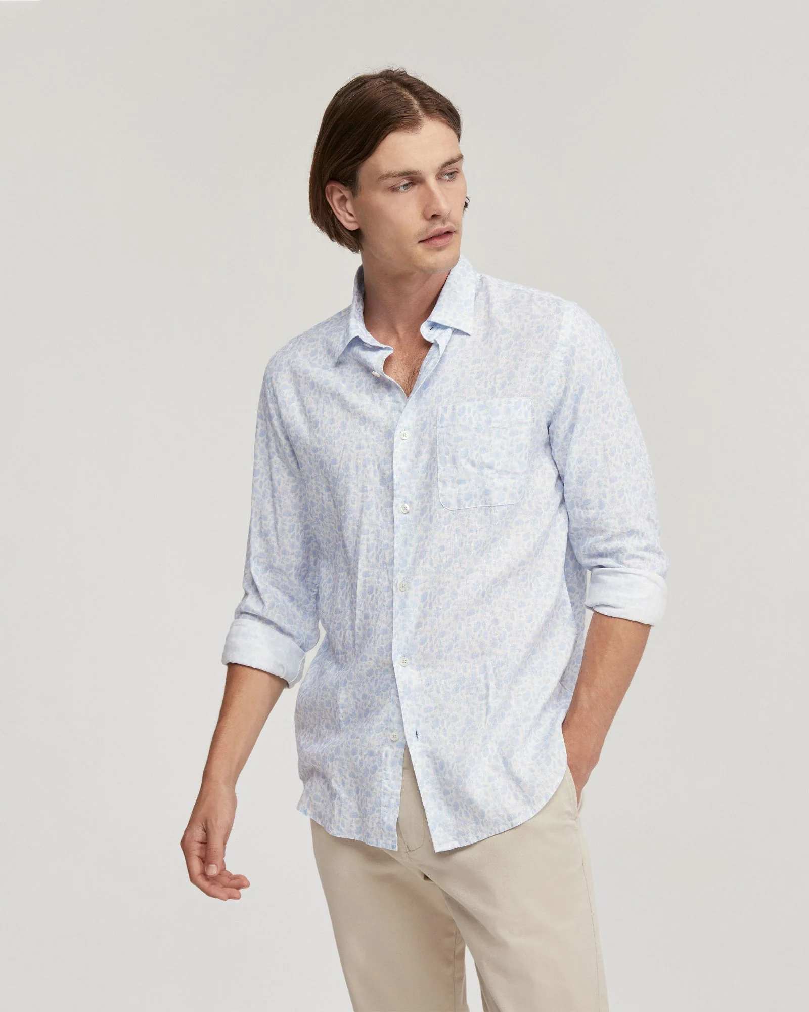 Holloway Linen Blnd Printed Shirt - Image 5
